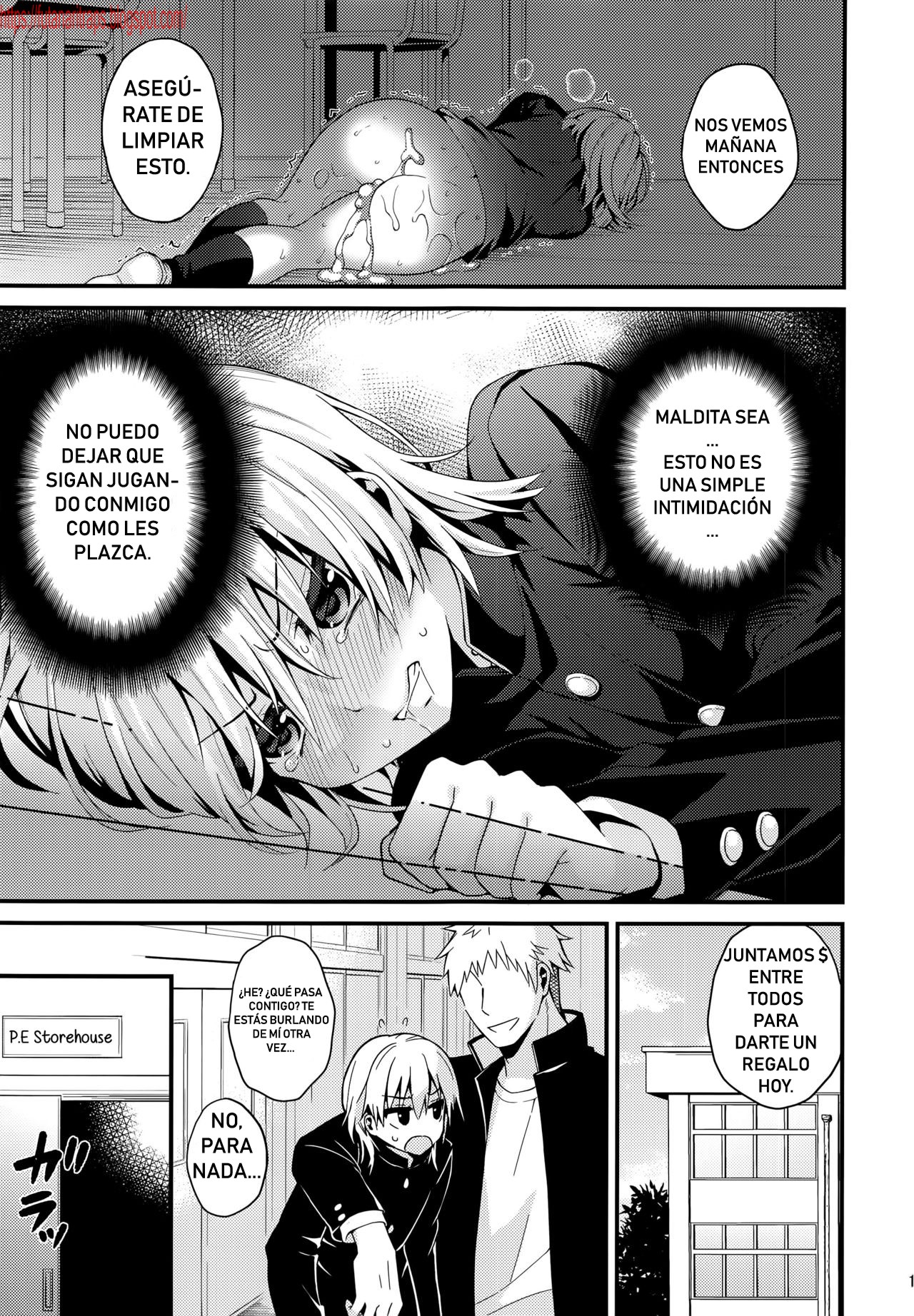 (C91) [Onsoku Ebifly (Lew)] Ijimerare Danshi [Spanish] [Bananare22] изображение № 12