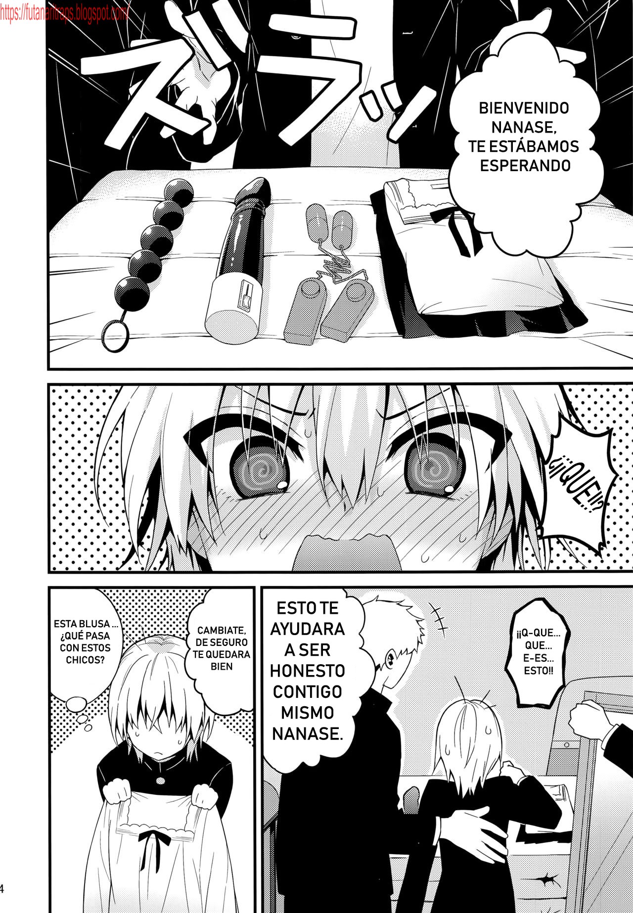 (C91) [Onsoku Ebifly (Lew)] Ijimerare Danshi [Spanish] [Bananare22] изображение № 13