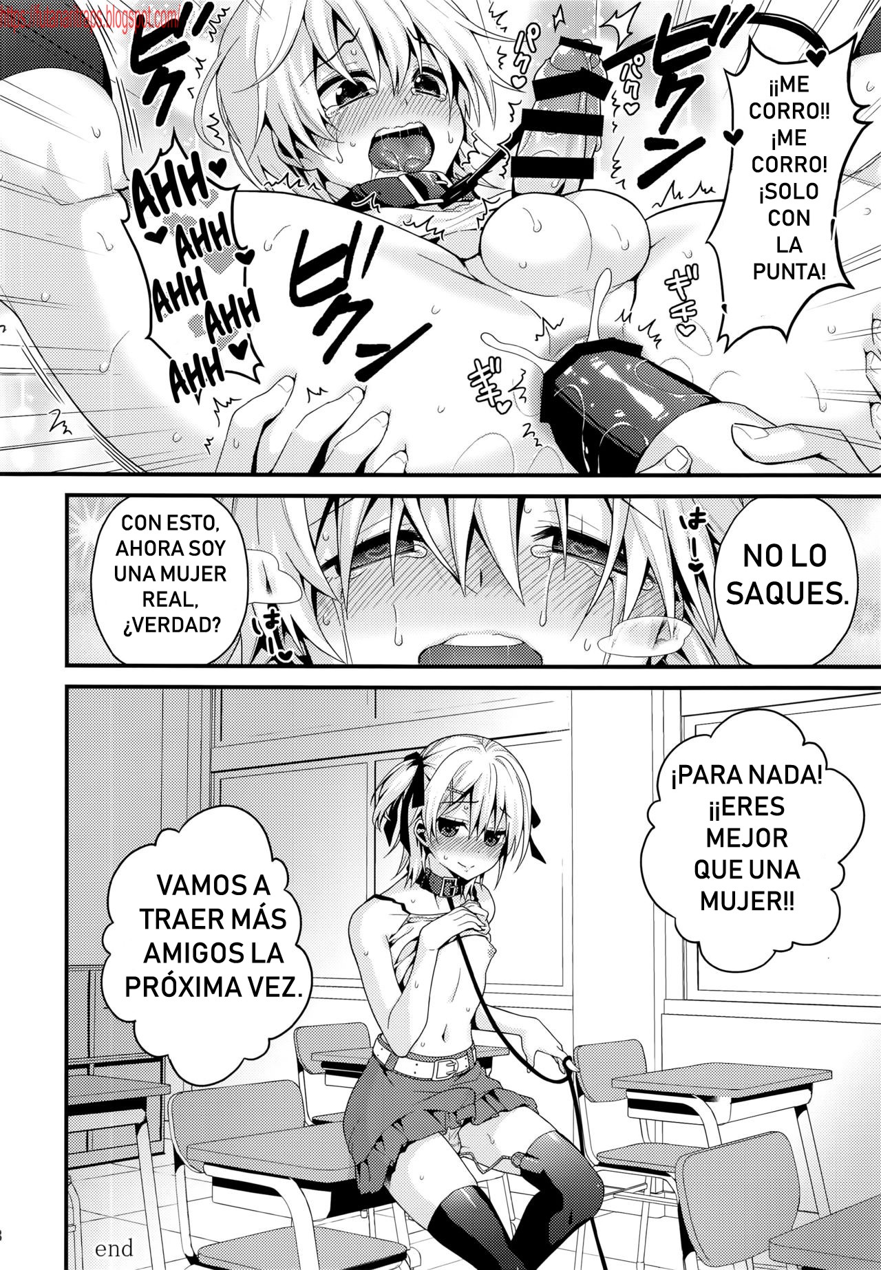 (C91) [Onsoku Ebifly (Lew)] Ijimerare Danshi [Spanish] [Bananare22] изображение № 27