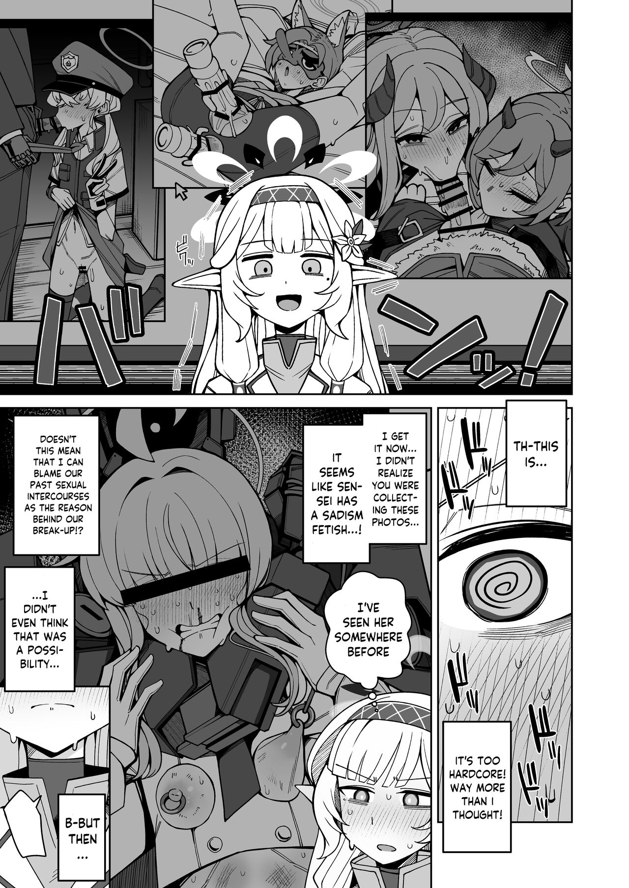 [Gaikotsu no Spare Rib (Kurohagane)] Zenchi, Arui wa Zen Oroka. | Omniscience, or perhaps inscience. (Blue Archive) [English] [Digital] image number 18