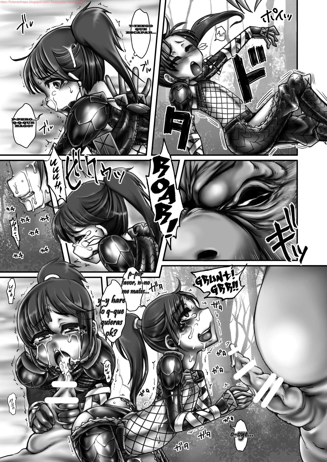 (COMIC1☆8) [dameningen+ (RIR)] Kinkue! Hatsujou Kemonotachi wo Kare! (Monster Hunter) [Spanish] [Bananare22] 图片编号 14