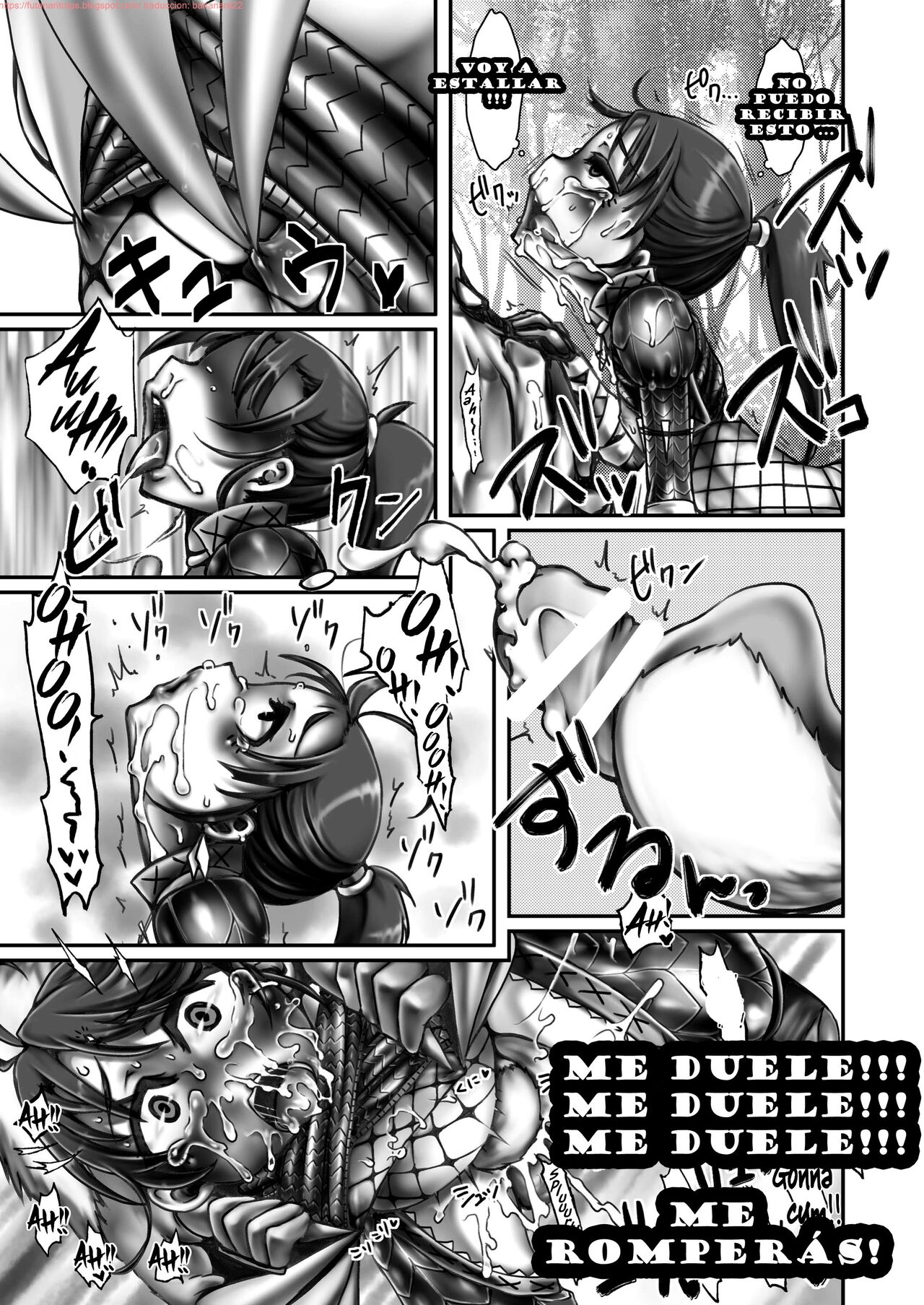 (COMIC1☆8) [dameningen+ (RIR)] Kinkue! Hatsujou Kemonotachi wo Kare! (Monster Hunter) [Spanish] [Bananare22] 图片编号 20