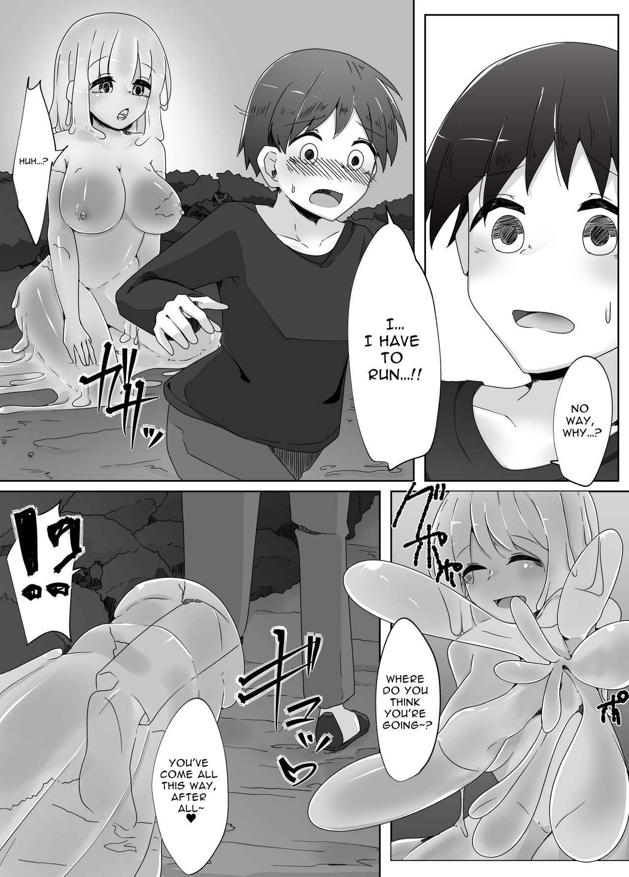 [Koyumean (Kazakami Sudare)] Kowagari na Shota-kun ga Kozukuri shitai H na Slime ni Tamago no Naedoko Rape Sareru Hanashi | Scaredy-Cat Shota Gets Filled Up With A Slime Girl's Eggs ~Seedbed Violation~ [English] [Translatoranon] 5eme image