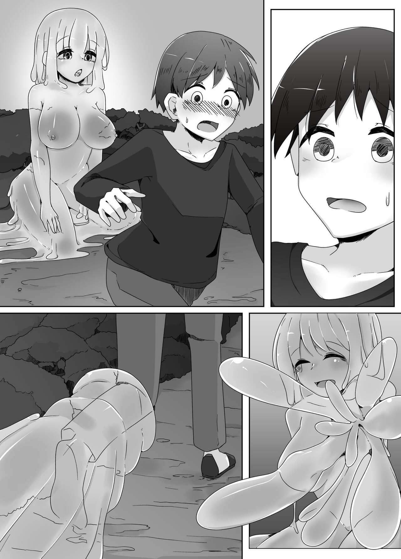 [Koyumean (Kazakami Sudare)] Kowagari na Shota-kun ga Kozukuri shitai H na Slime ni Tamago no Naedoko Rape Sareru Hanashi | Scaredy-Cat Shota Gets Filled Up With A Slime Girl's Eggs ~Seedbed Violation~ [English] [Translatoranon] 20eme image