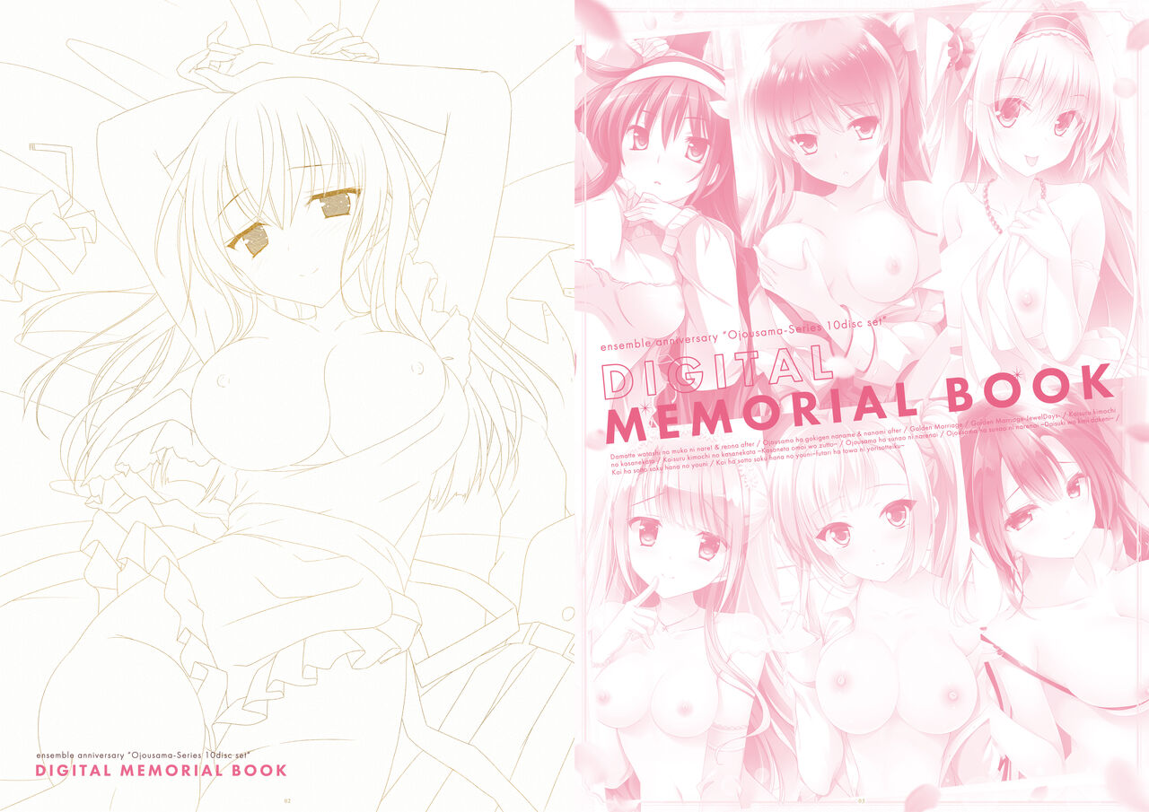ensemble anniversary Ojousama-Series 10disc set DIGITAL MEMORIAL BOOK numero di immagine  2
