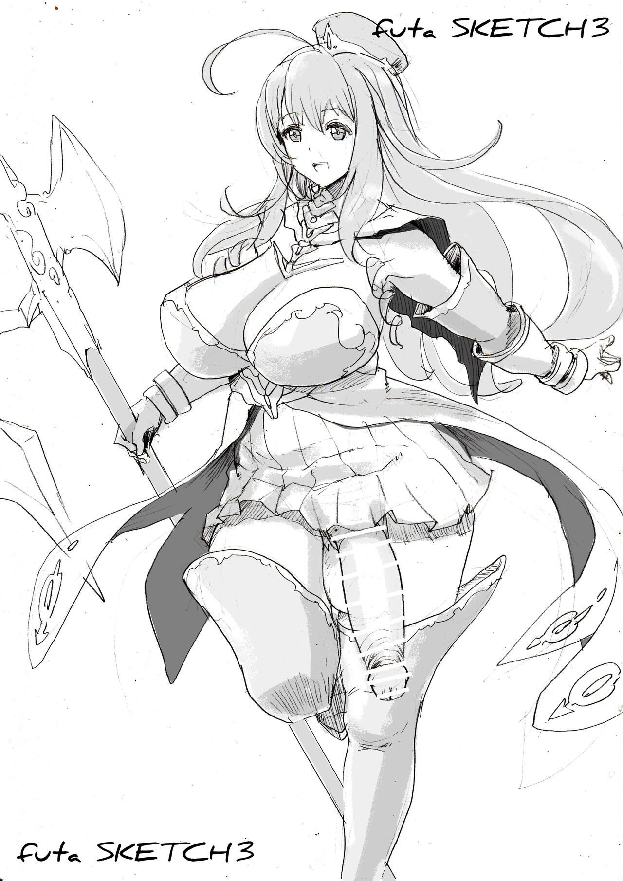 [Pikopiko Saber] futa SKETCH 3 Boukensha Isekai Hen numero di immagine  21