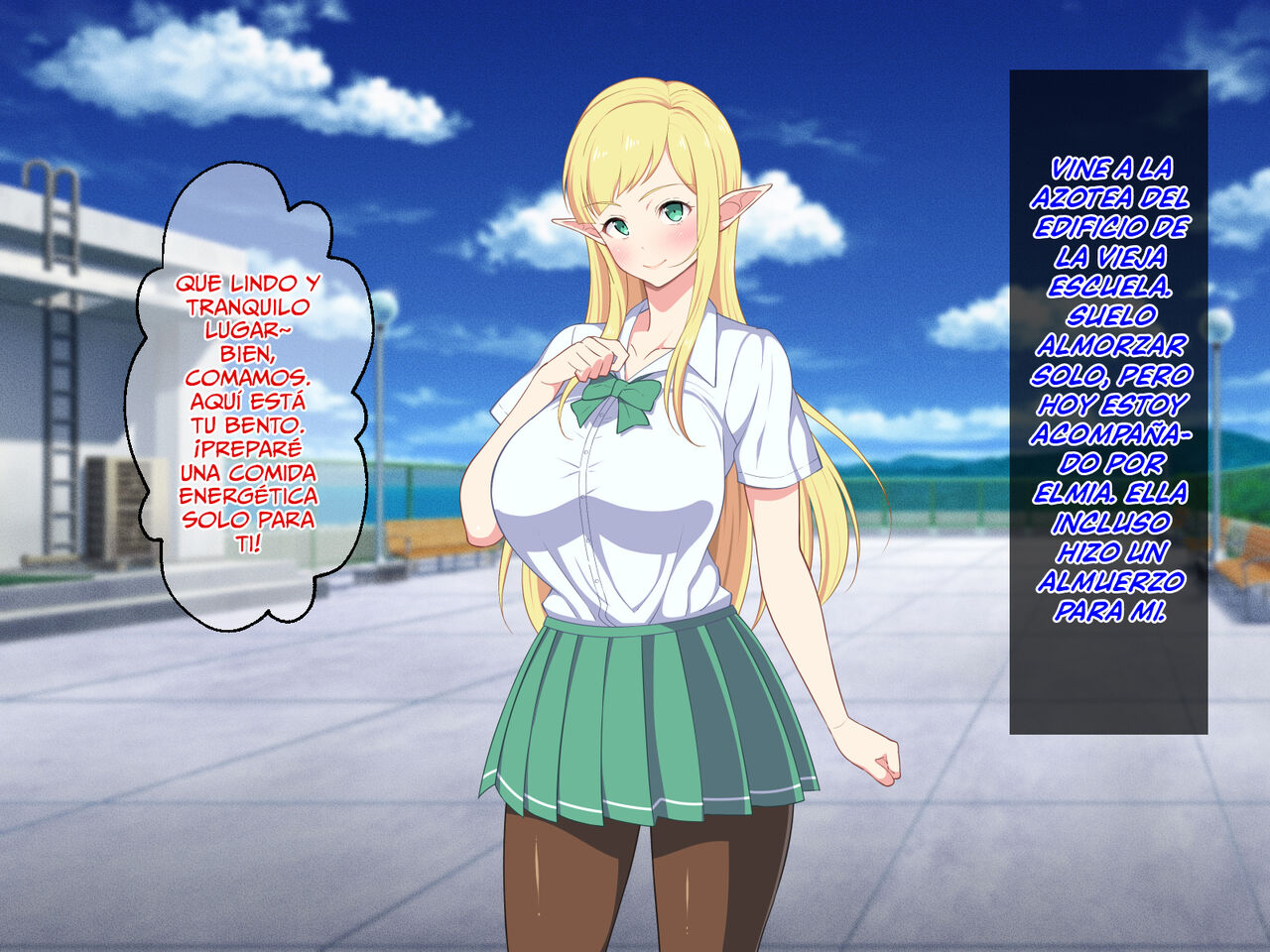 ¡La Estudiante Transferida Es Una Elfa Pervertida De Grandes Pechos! Bildnummer 46