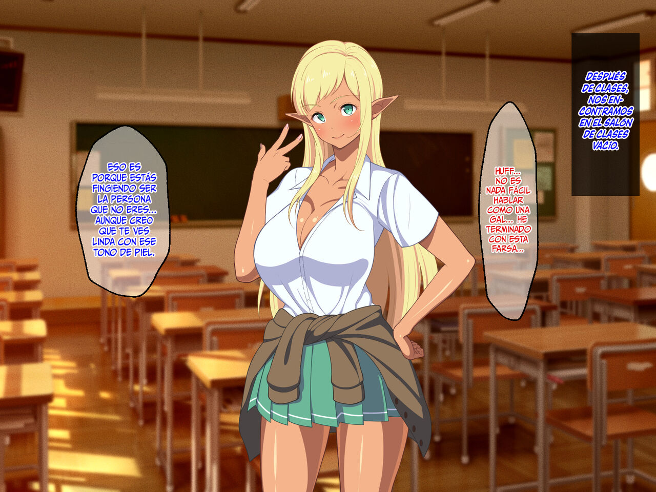 ¡La Estudiante Transferida Es Una Elfa Pervertida De Grandes Pechos! Bildnummer 113