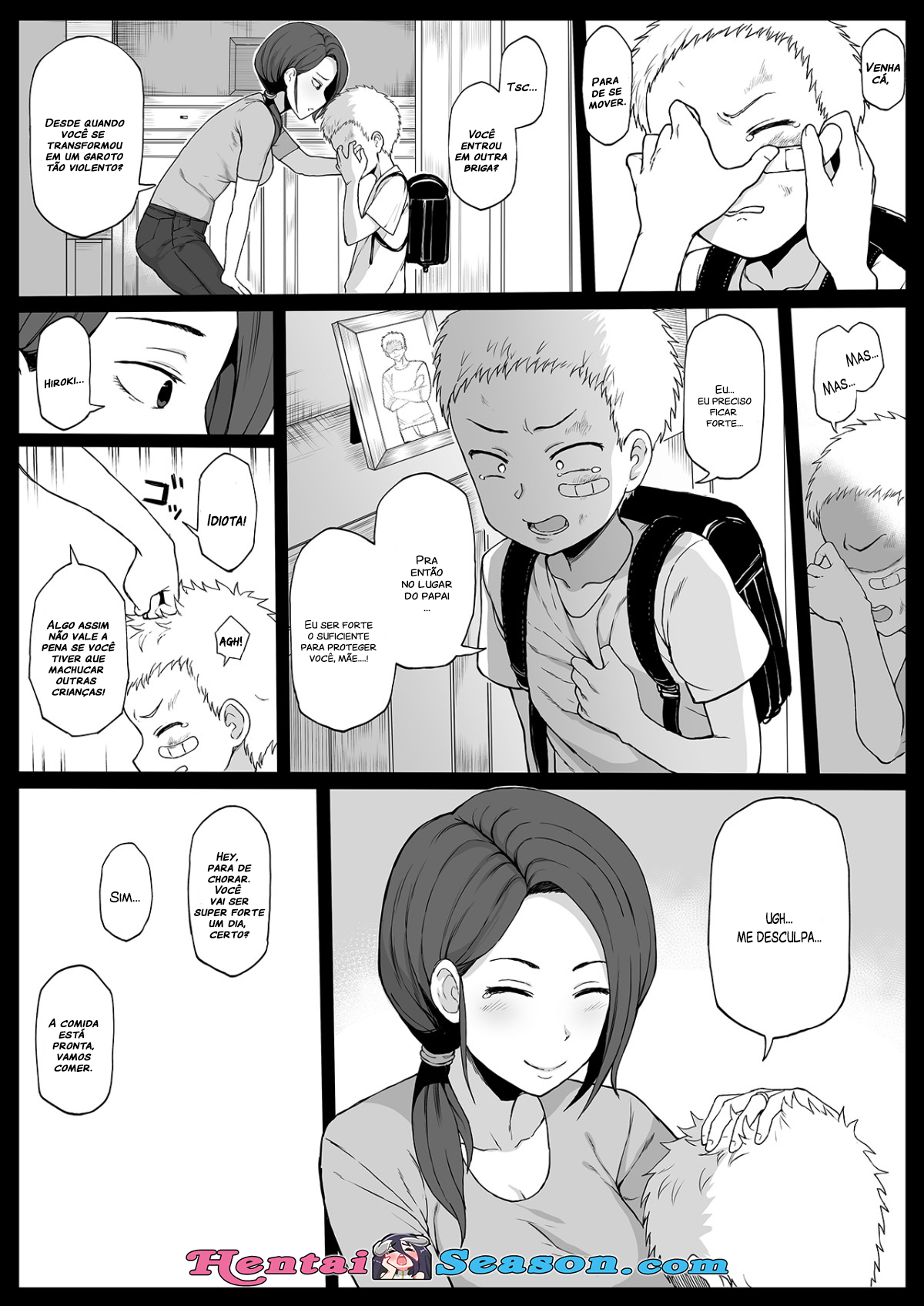 [Terasu MC] 4P Kokujin no Tenkousei ni Osananajimi o NTR ru CH 3 [Portuguese-BR] image number 1