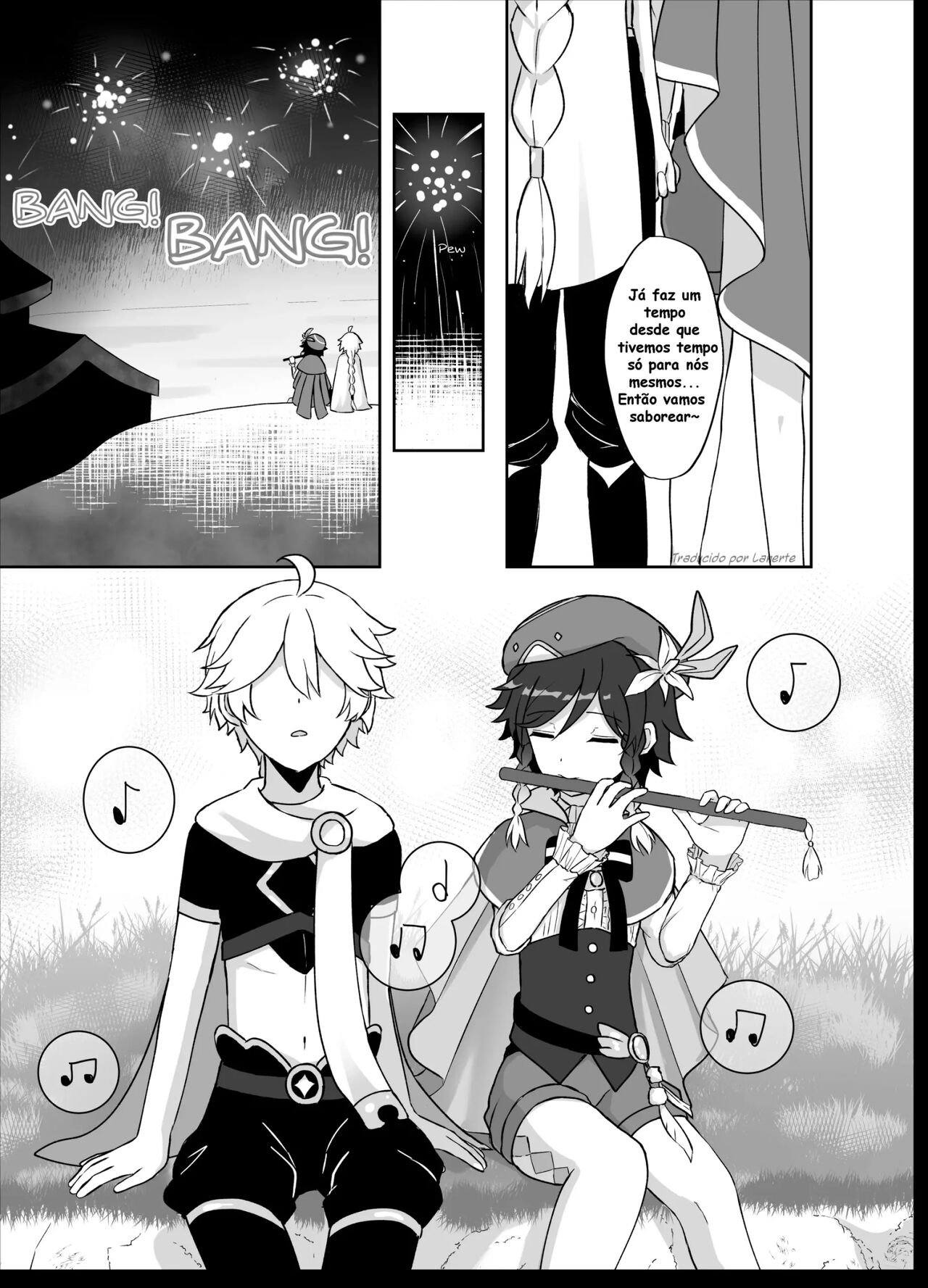 [Takama] Tomoru Umi ni Kaze wa Fuku | Wind Blows At The Sea Lantern Festival (Genshin Impact) [Portuguese-BR] 8eme image