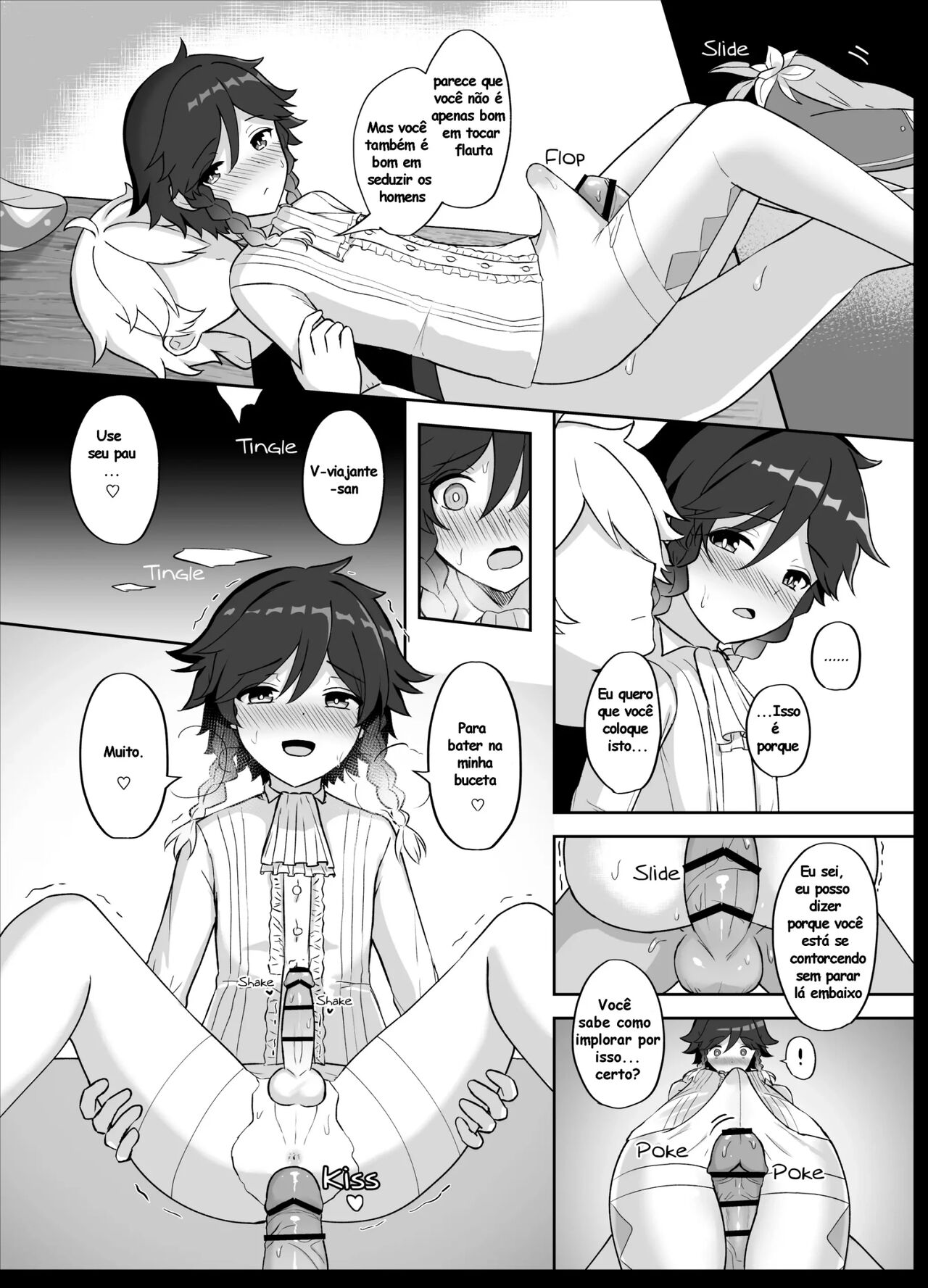 [Takama] Tomoru Umi ni Kaze wa Fuku | Wind Blows At The Sea Lantern Festival (Genshin Impact) [Portuguese-BR] 15eme image