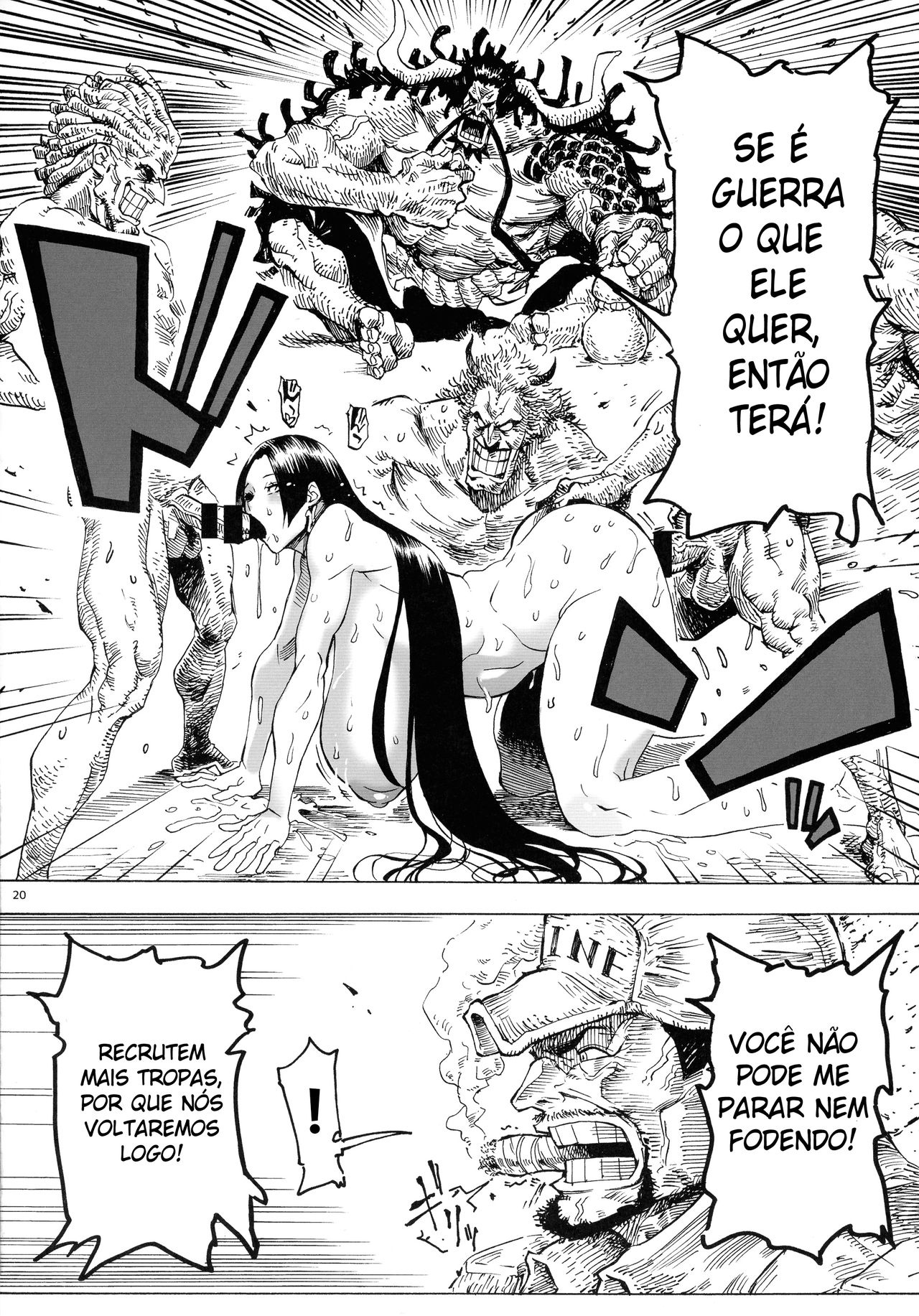 (C92) [Kocho Kocho Koukou (Bonten)] P.O.M Amazon lily last day (One Piece) [Portuguese-BR] [DiegoVPR] 이미지 번호 22