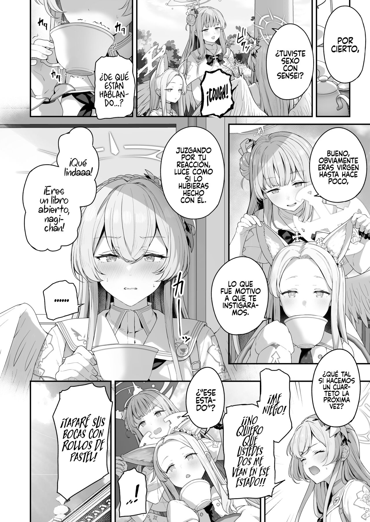 [Horumon Curry (Tobimura)] Watashitachi no Tea Party ga Sukebe na Hazu Arimasen!! (Blue Archive) [Spanish] [Rakuen Translations] [Digital] image number 28