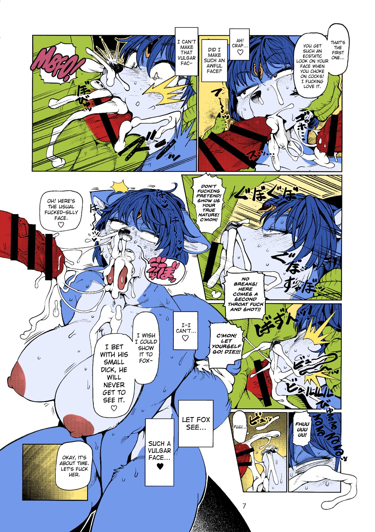 (C92) [Kemono Ekaki no Kousoku 2 (Sindoll)] Foxy (Star Fox) [English] |Colorized| numero di immagine  6