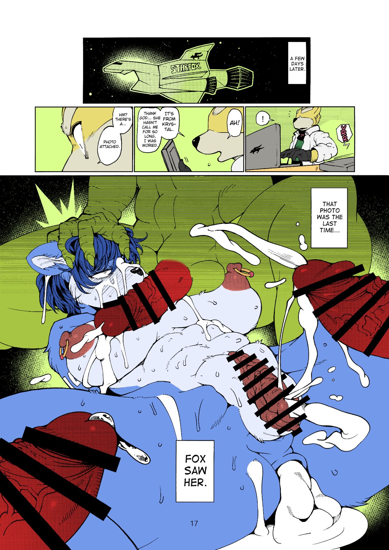 (C92) [Kemono Ekaki no Kousoku 2 (Sindoll)] Foxy (Star Fox) [English] |Colorized| numero di immagine  16