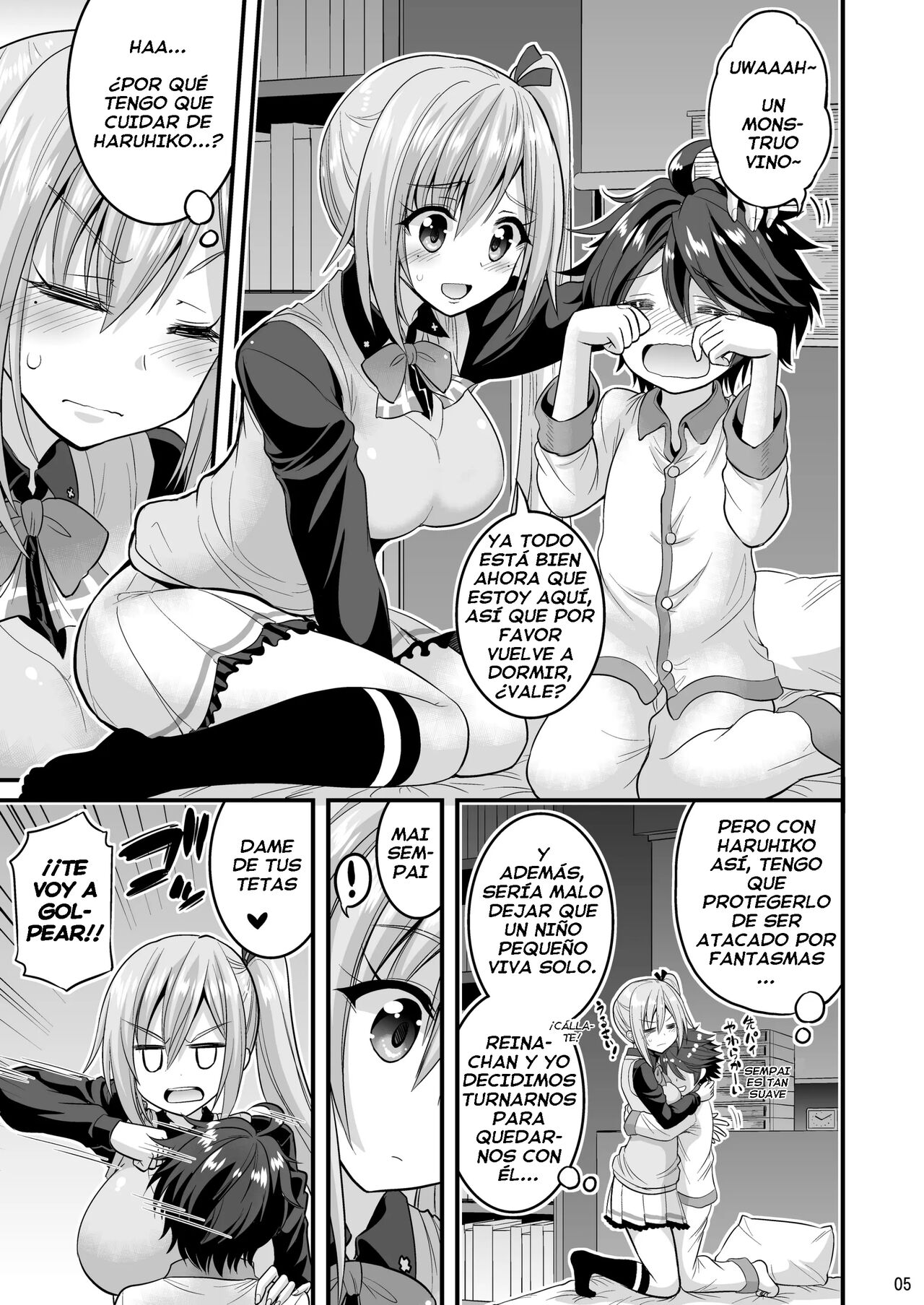 [Hasemi Box (Hasemi Ryo)] Futari to Shota no Phantom Night (Musaigen no Phantom World) [Spanish] [J.C. Translations] [Digital] image number 3