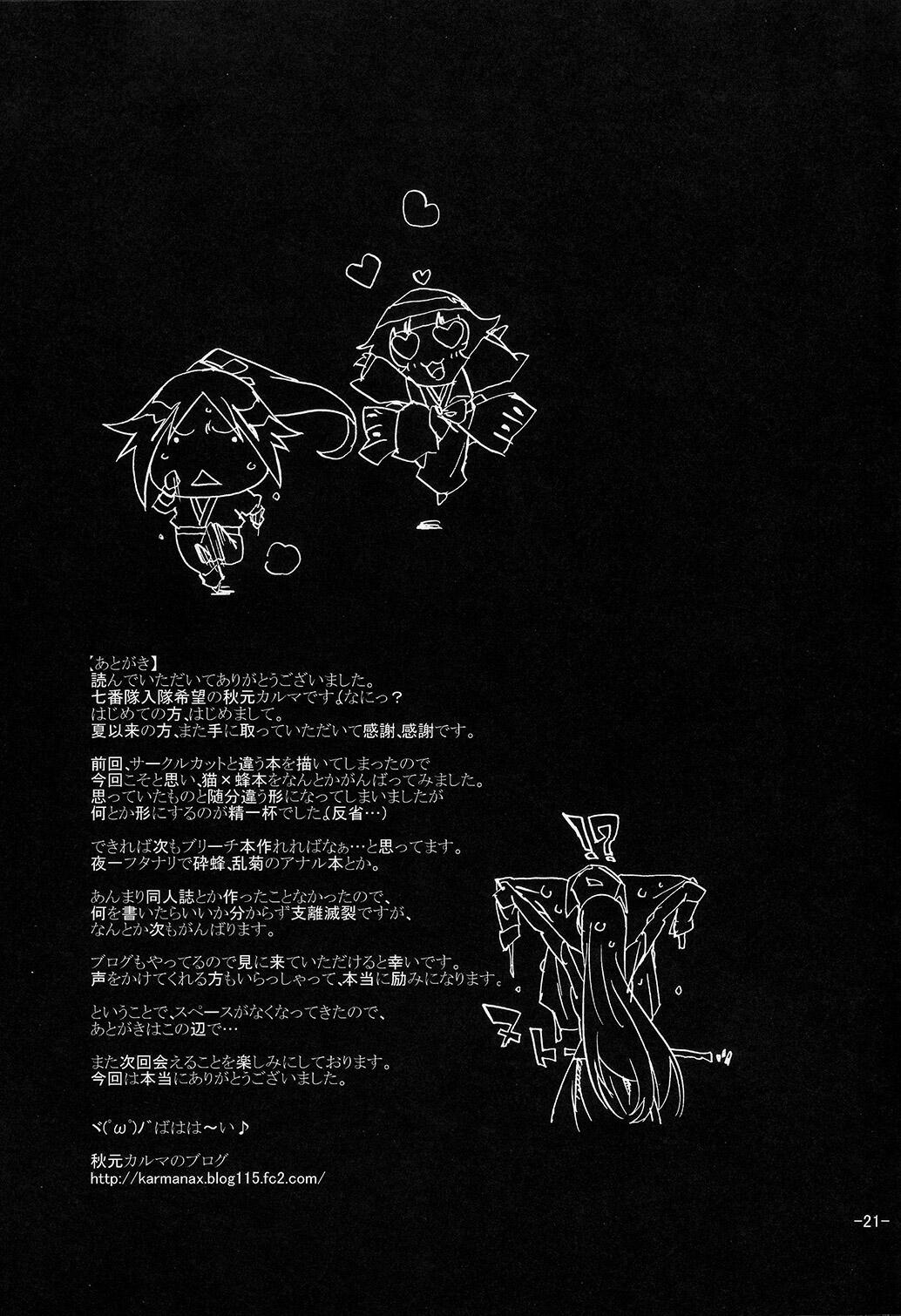 (C73) [Rabbit House (Akimoto Karma)] Neko Bachi Super (Bleach) [Portuguese-BR] 图片编号 20