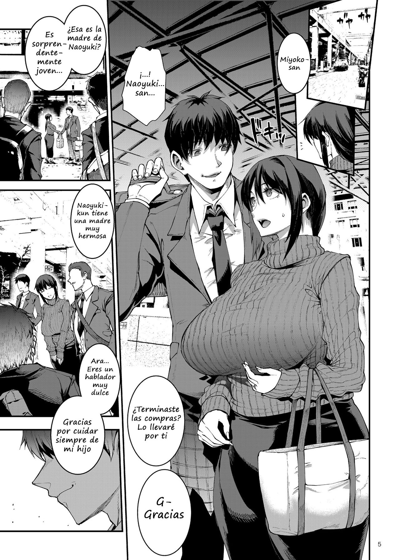 [ERECT TOUCH (Erect Sawaru)] Hitodzuma Miyoko ~Inyoku no Yuugure~ | Married Woman Miyoko ~Evening of Lust~ [Spanish] imagen número 5