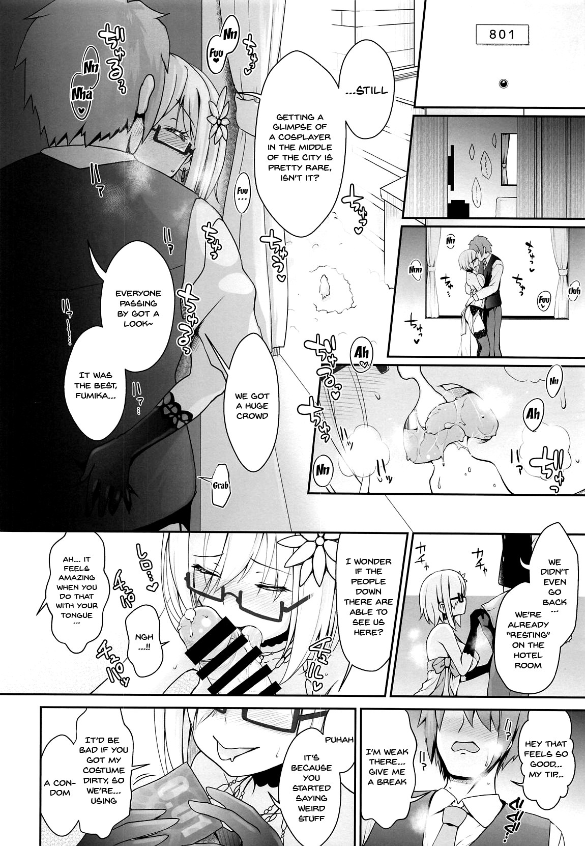 (COMIC1☆15) [SSB (Maririn)] Purupuru Yurasu H-Cup Namachichi Hobo Marudashi Layer Icha Love Rojou CosEve Date | making love to a cosplayer with large swaying h-cup breasts at a cosplay event (Fate/Grand Order) [English] {Doujins.com} 画像番号 9