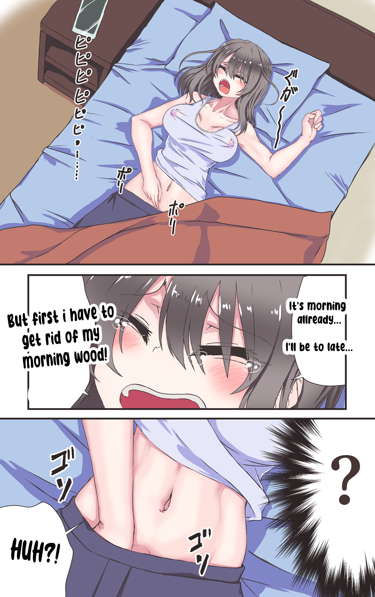 [Kiya Mayu] TS Musume ga Futanari no Seishori Onaho ni naru Sekai [English Rewrite] 图片编号 1