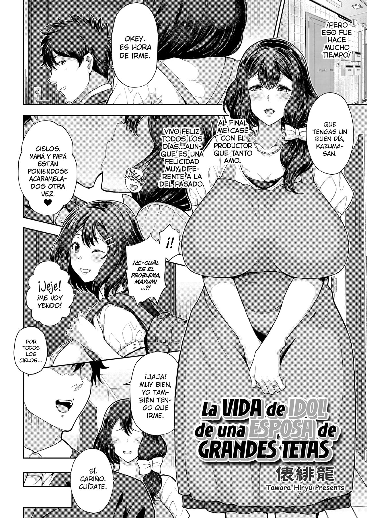 [Tawara Hiryuu] Kyonyuu Hitozuma no Idol Katsudou | La Vida de Idol de una Esposa de Grandes Tetas (COMIC Grape Vol. 66) [Spanish] [Shirosaki Scans] [Decensored] Bildnummer 2