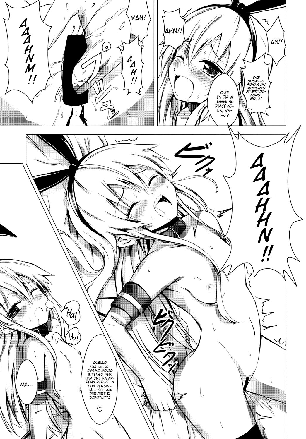 (C85) [Aiirosakura (Aikawa Ryou)] Kuubo Wo-Kyuu-chan no Shimakaze Yuri Dorei Choukyou 1 (Kantai Collection) [Italian] [L'Élite Club Italia] numero di immagine  21