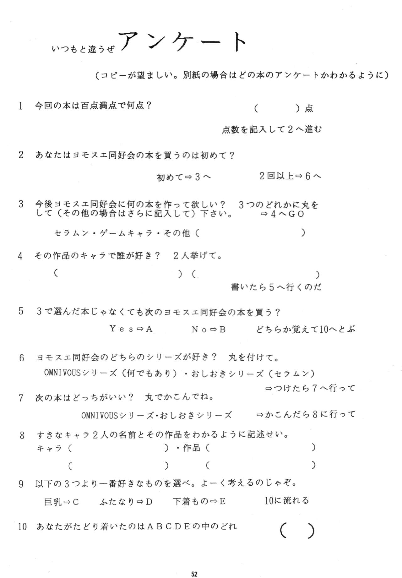 (CR17) [Yomosue Doukoukai (Gesho Ichirou)] THE OMNIVOUS PLUS Bildnummer 51