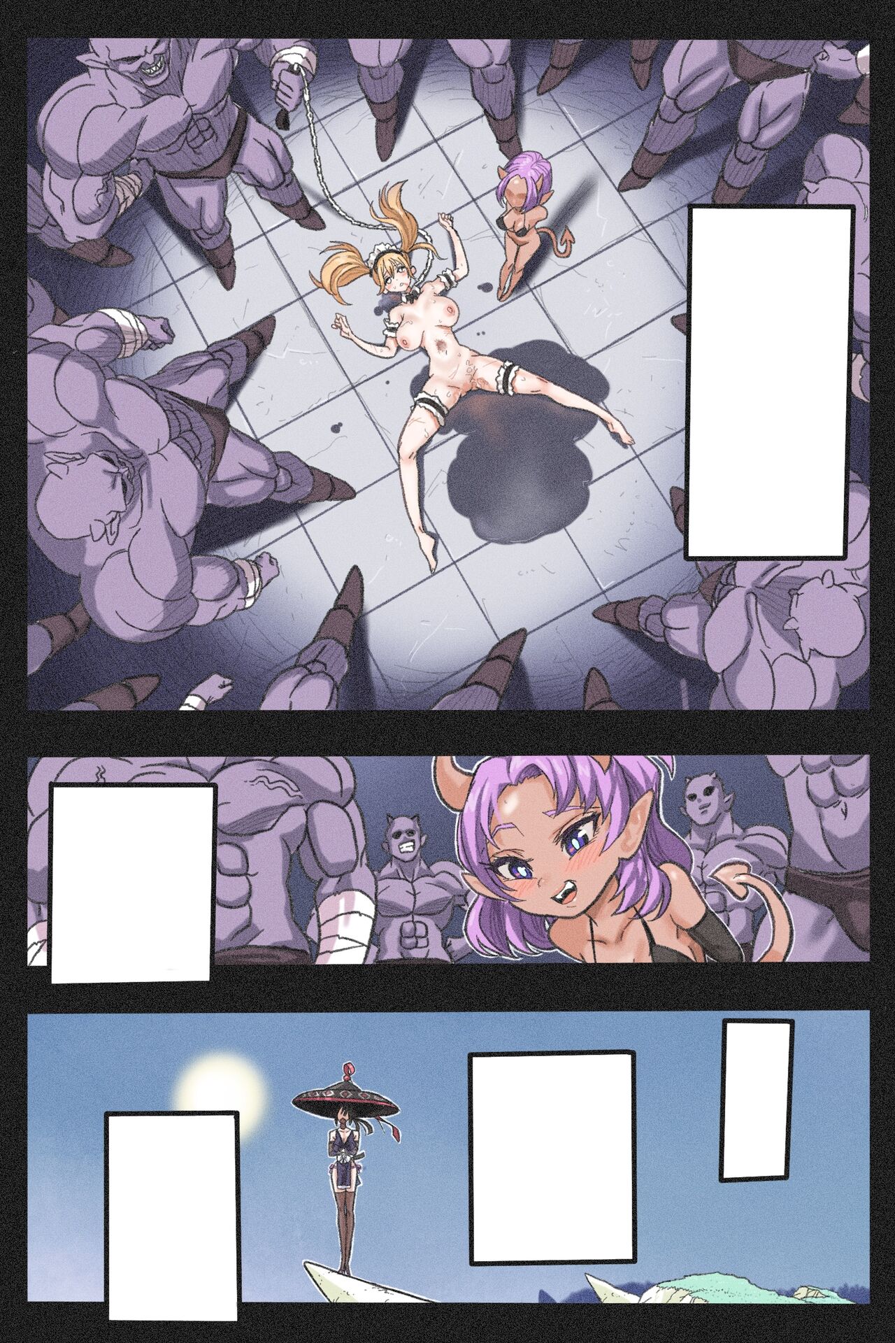 [Okamoto Gahaku] Mankoku Bujutsukai 3 〜鬼逝き⭐くノ一拷問編〜 numero di immagine  85