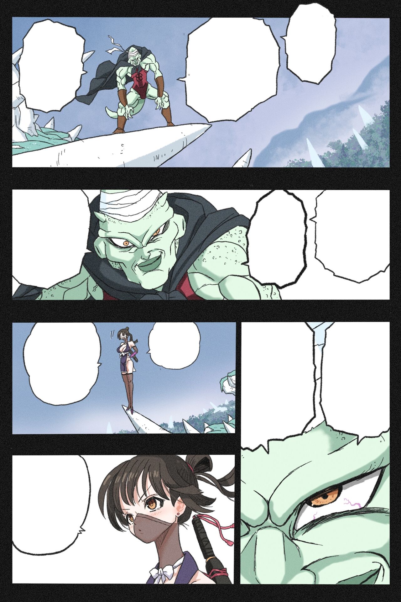 [Okamoto Gahaku] Mankoku Bujutsukai 3 〜鬼逝き⭐くノ一拷問編〜 numero di immagine  89