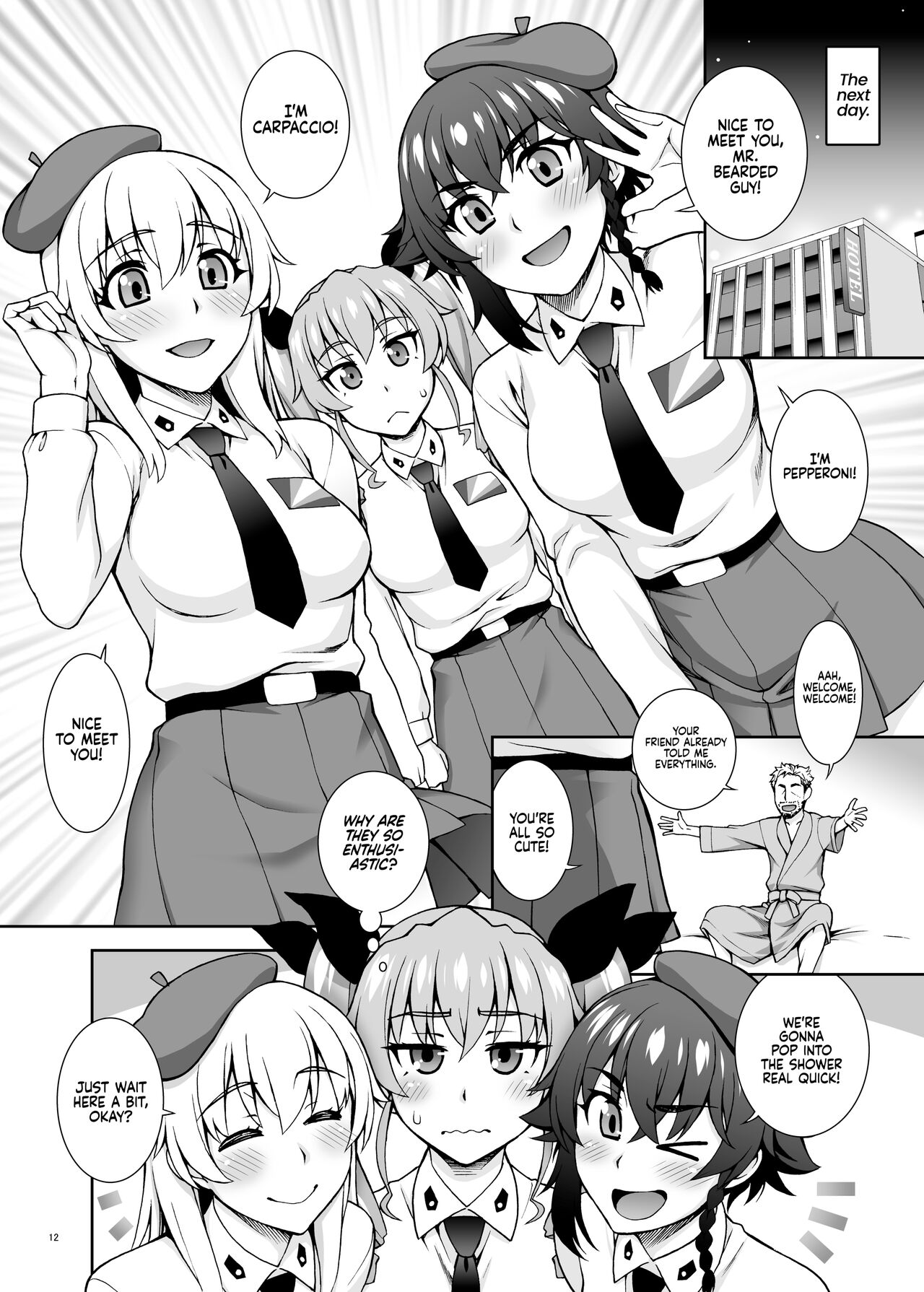 [Kabayakiya (Unagimaru)] PIZZA & BEARD (Girls und Panzer) [English] {2d-market.com} [Decensored] [Digital] image number 11