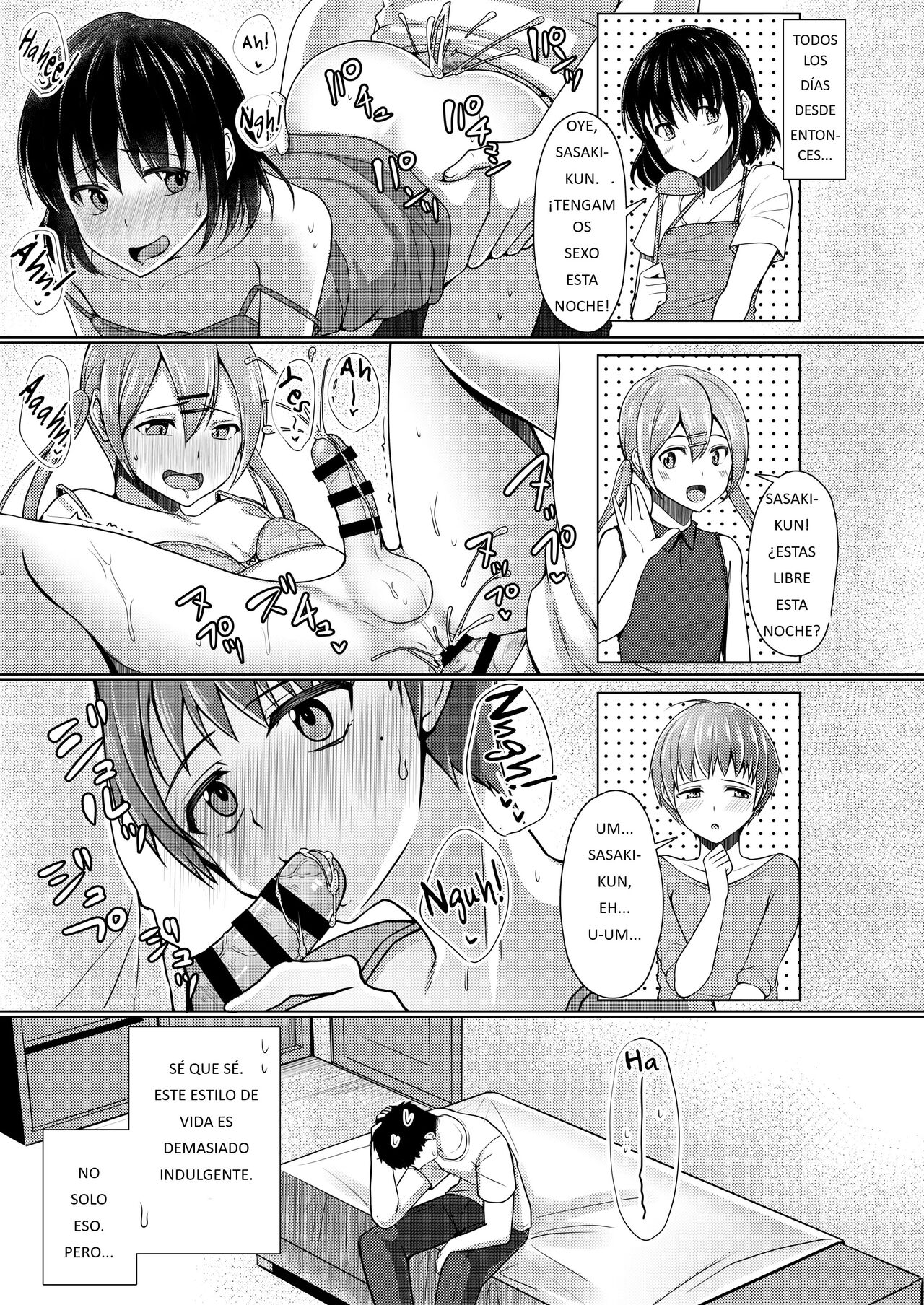 [Yukan high Zakura (Chieko)] Share House! x Share Penis!! Final [Spanish] [Digital] image number 4