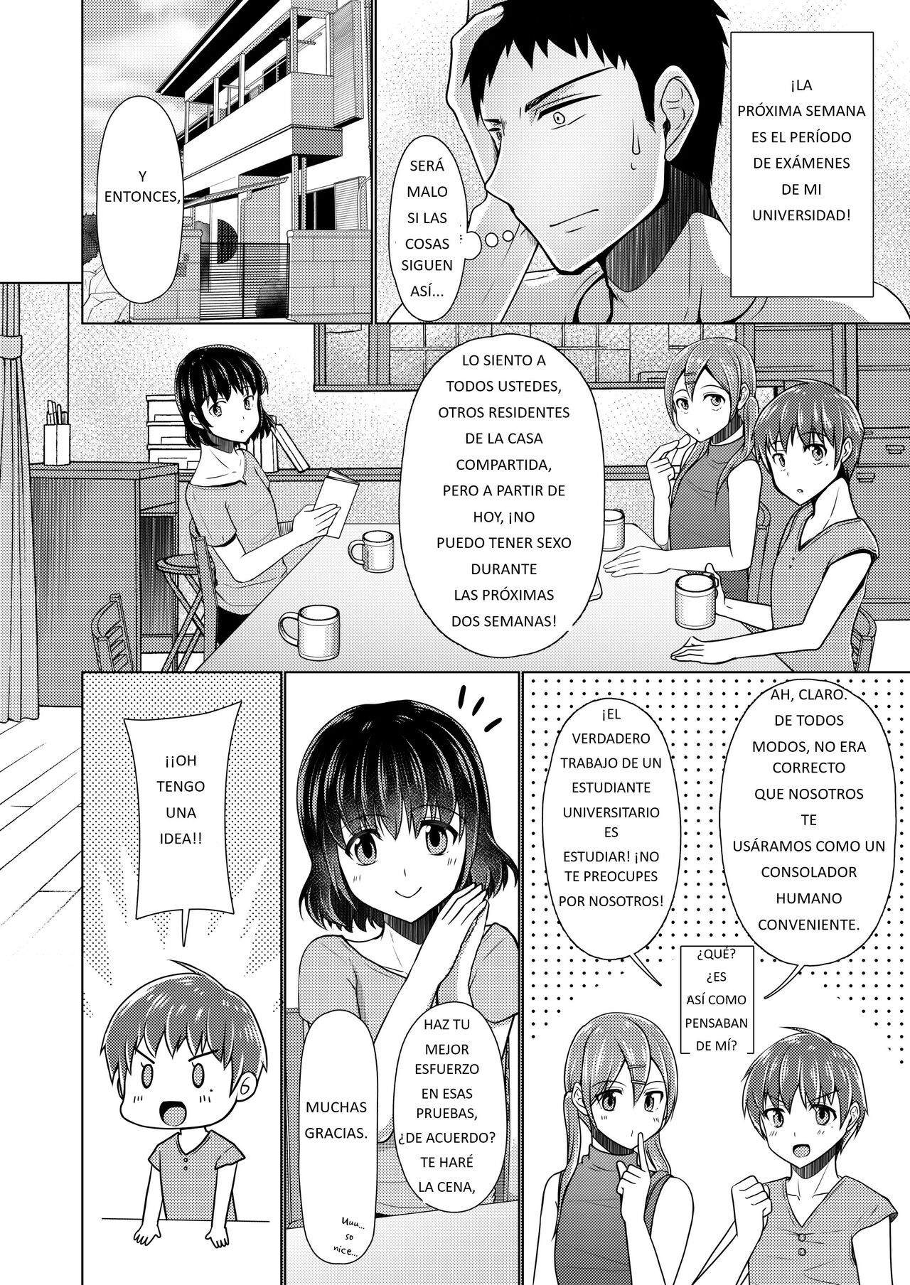 [Yukan high Zakura (Chieko)] Share House! x Share Penis!! Final [Spanish] [Digital] image number 5