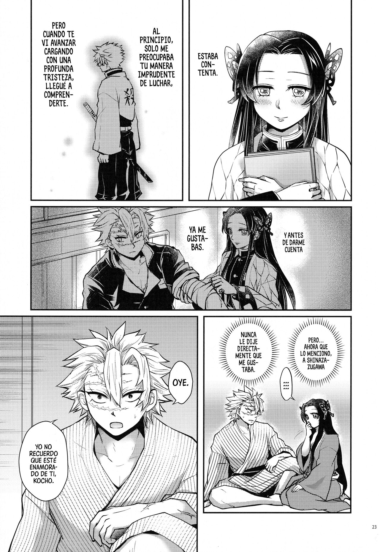 [Mag Time (Io)] Shoujo o Moratte Hoshii Hana. Koinaka ni Natta Oboe ga Nai Kaze (Kimetsu no Yaiba) [Spanish] [Mister Nugget] numero di immagine  22