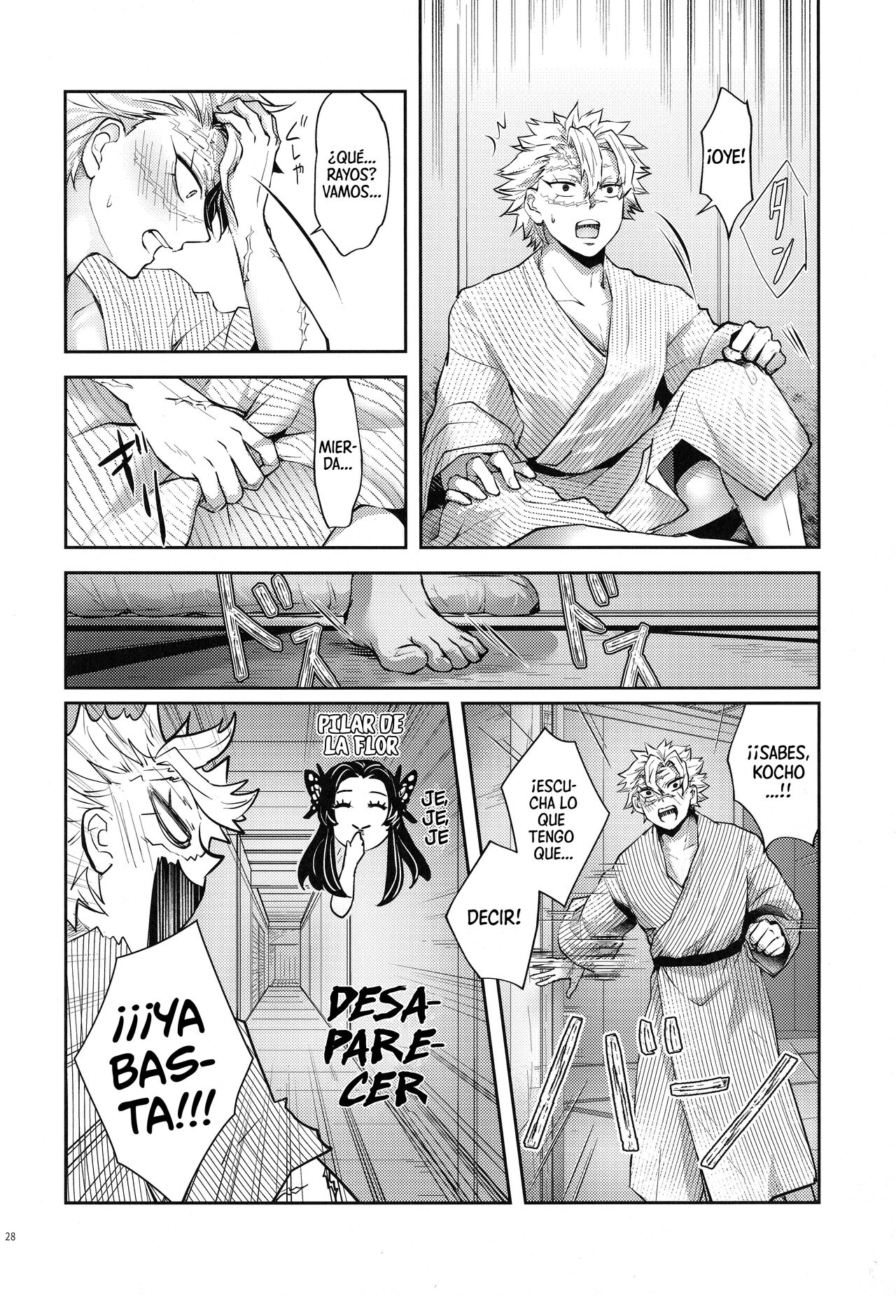 [Mag Time (Io)] Shoujo o Moratte Hoshii Hana. Koinaka ni Natta Oboe ga Nai Kaze (Kimetsu no Yaiba) [Spanish] [Mister Nugget] numero di immagine  27