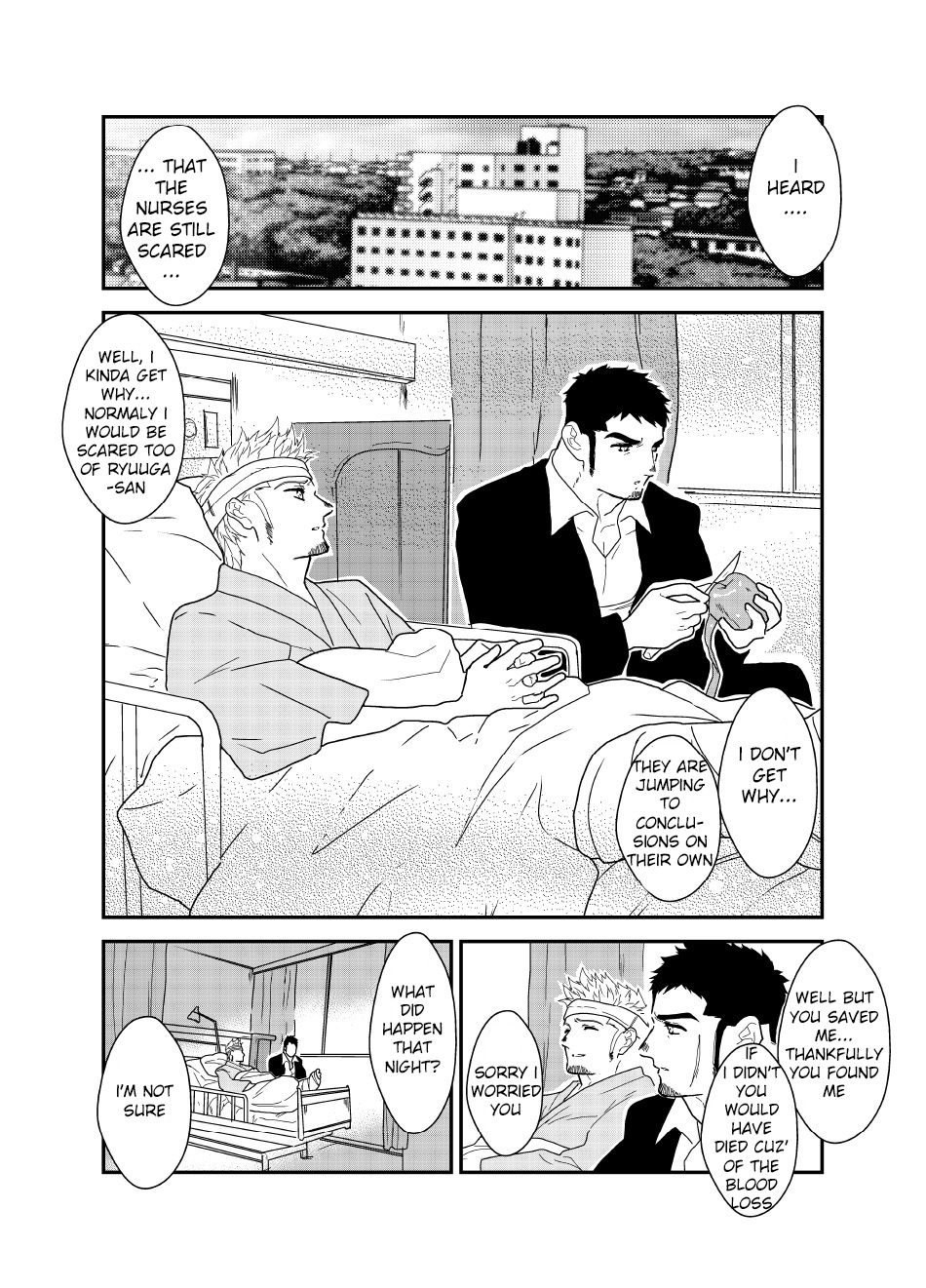 [Ikariyu (Yamome)] Moshimo yakuza o byōshitsu de okashite mitara - What if I tried fucking a yakuza in a hospital room? imagen número 4