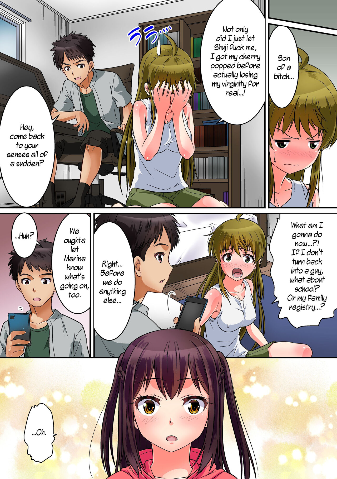 [NCP (Kaneko Naoya)] Shinyuu ga Nyotaika Shita node Sex Suru Shika Nai. Doutei yori Saki ni Shojo o Sotsugyou Suru Koto ni Natta Shinyuu no Hanashi. [English] [WisdomWapiti] [Digital] 이미지 번호 16