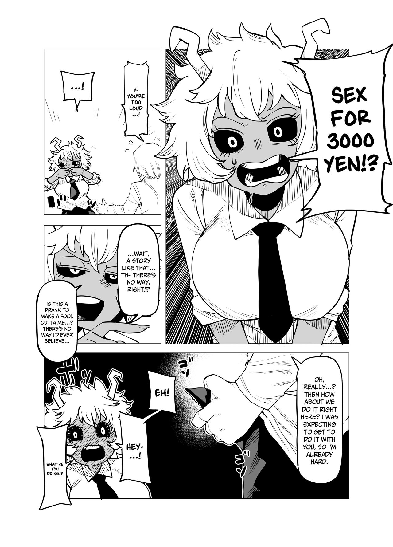 [Oekaki Kaki] Teisou Gyakuten Butsu ~Ashido Mina no Baai~ | Inverted Morality Academia ~Ashido Mina's Case~ (Boku no Hero Academia) [English] {Doujins.com} изображение № 3