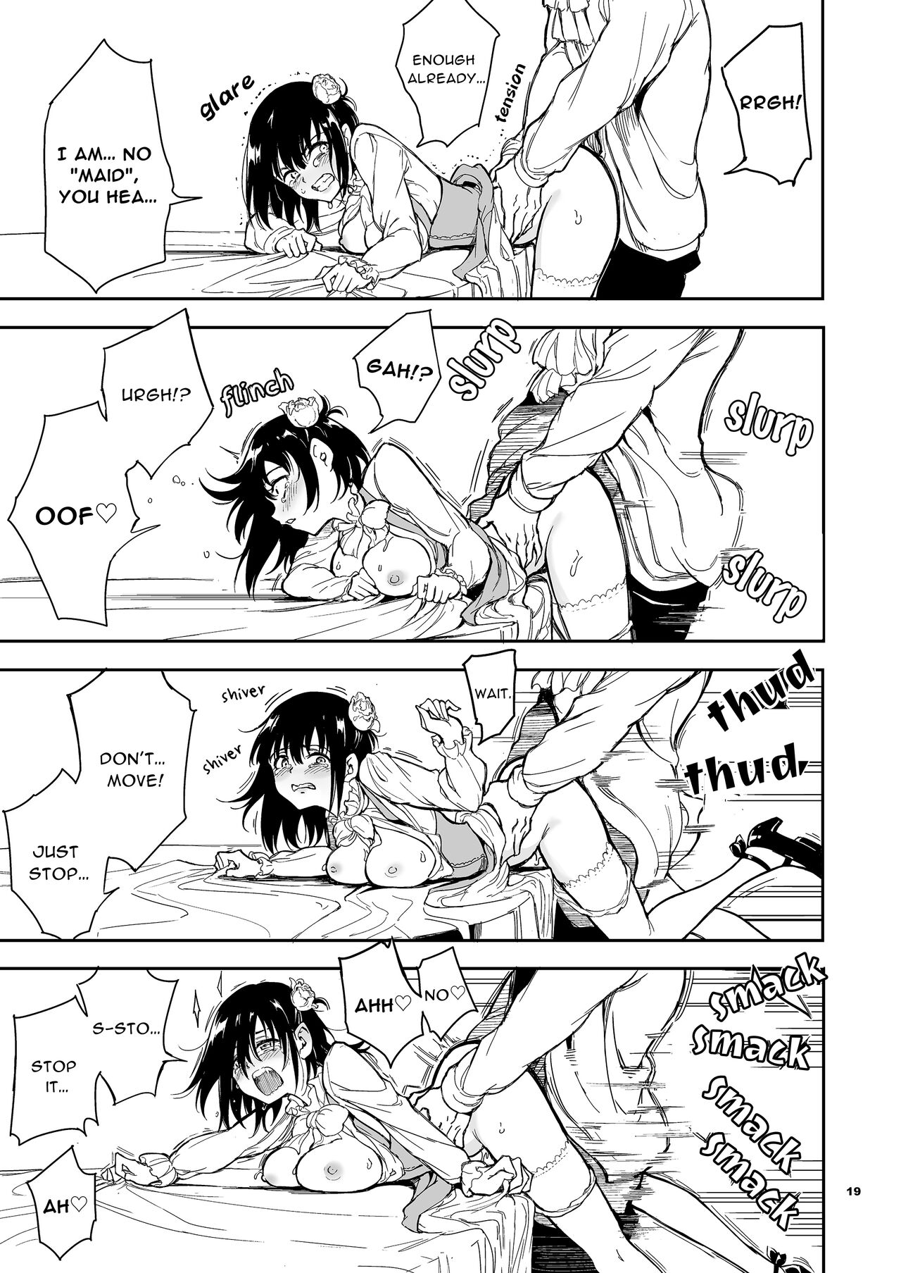 [Kyockchokyock (Kyockcho)] Maid Kyouiku. 5 -Botsuraku Kizoku Rurikawa Tsubaki [English] [midori] [Digital] numero di immagine  19