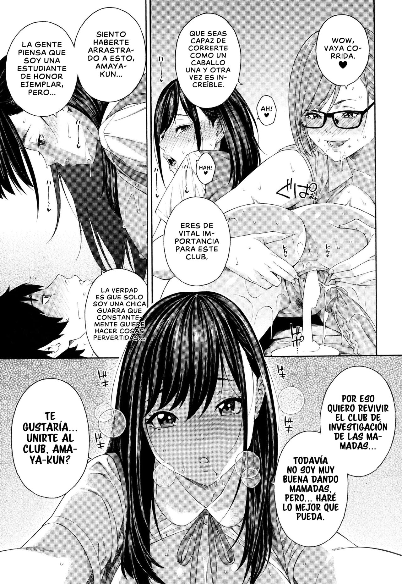 [Zonda] Fellatio Kenkyuubu | Blowjob Research Club [Spanish] [UN SCAN MAS] [Decensored] imagen número 44