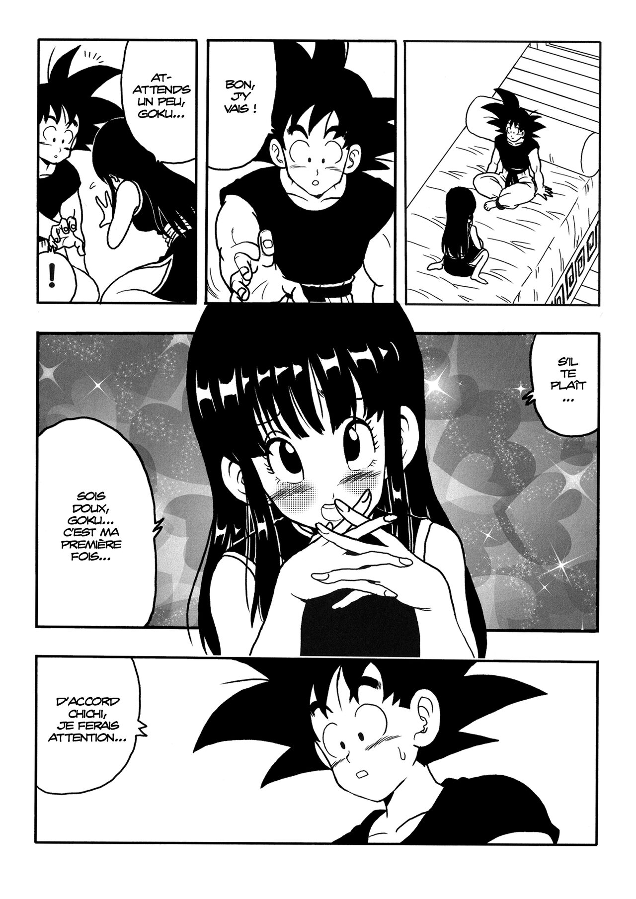 [Monkees (YoungJiJii)] Chichi to Goku | Chichi et Goku (Dragon Ball) [French] 7eme image