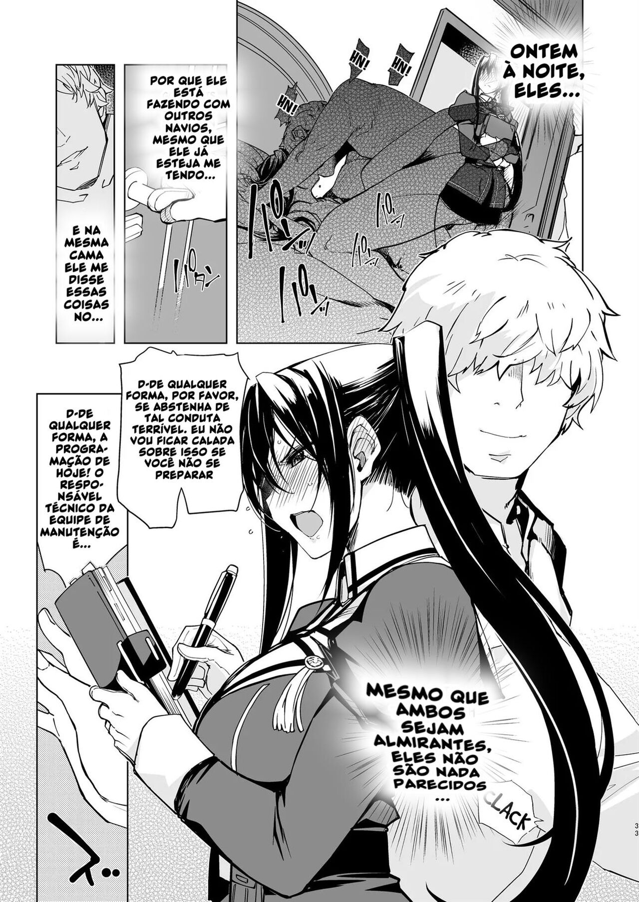 [Xration (mil)] Hishokan Kashima no Houkokusho 3 | Report of the Secretary Kashima 3 (Kantai Collection -KanColle-) [Portuguese-BR] Bildnummer 32