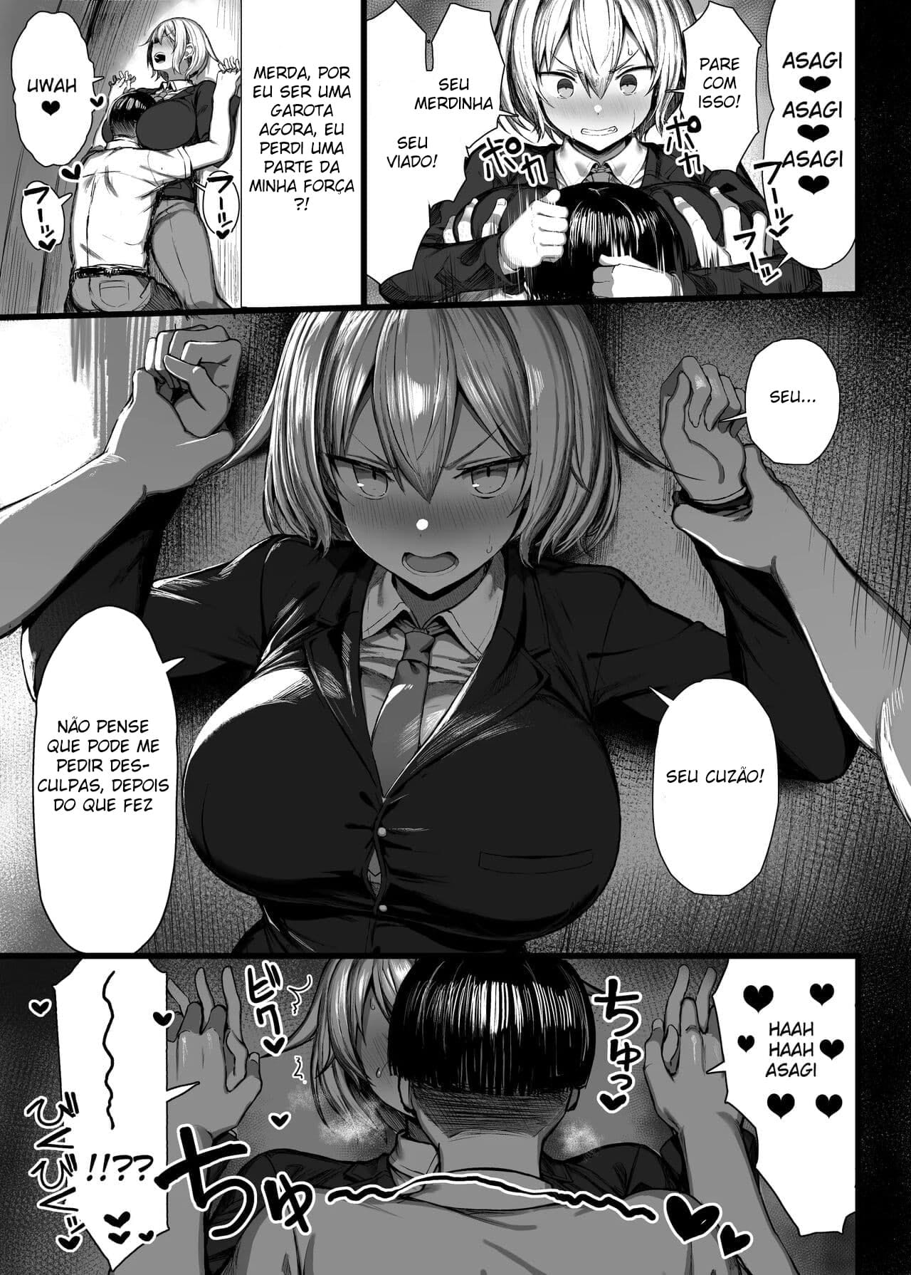 (C100) [MOSQUITONE. (Great Mosu)] Ijimekko, Onna Ni Naru. | My Bully, Turned Into A Girl. [Portuguese-BR] numero di immagine  8