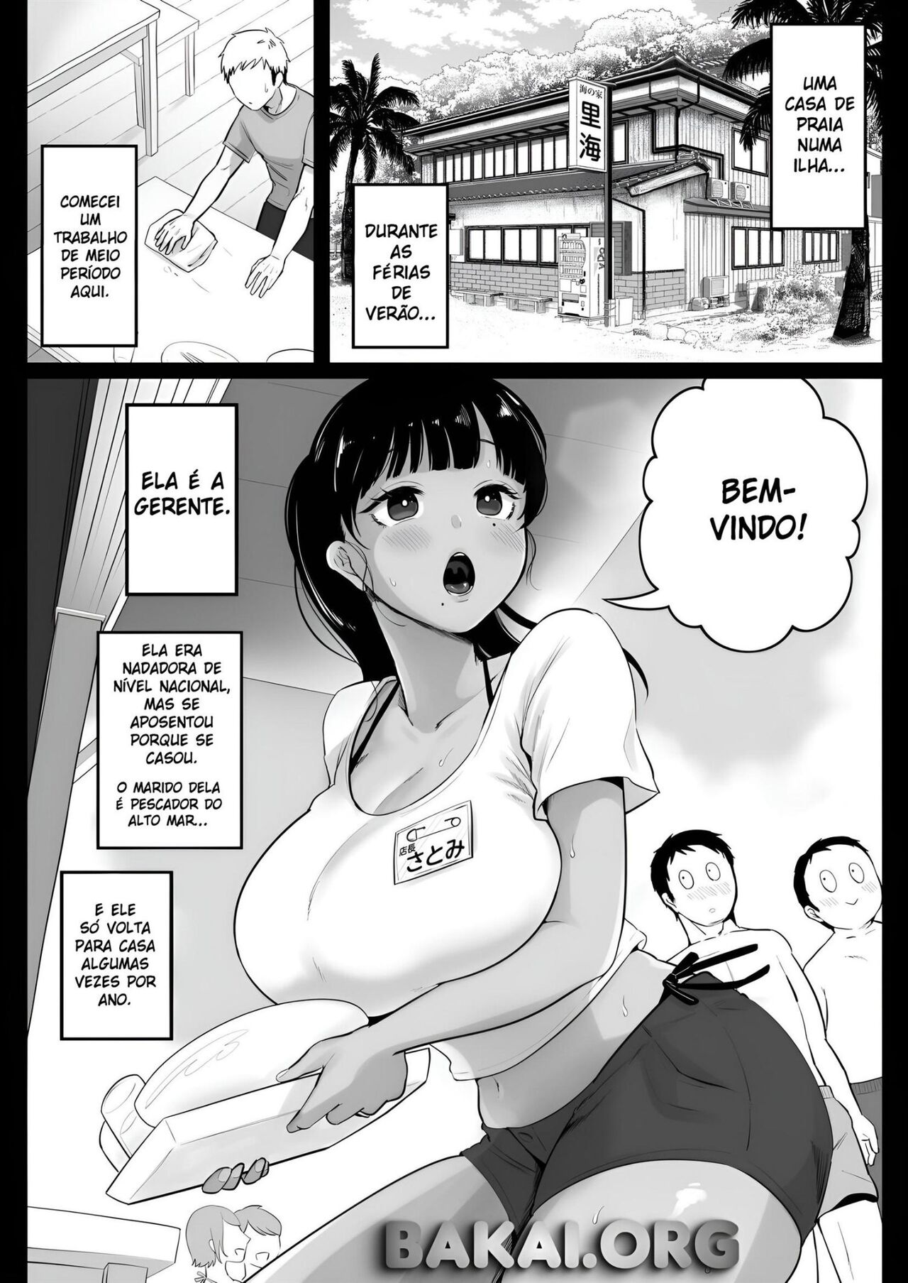 [Nezumi no Haha (Nezumi Nobo)] Umi no Ie, Hitozuma Tenchou Makanai Koubiroku | A Record Of Having Sex With A Married Woman At A Beach House [Portuguese-BR] imagen número 3