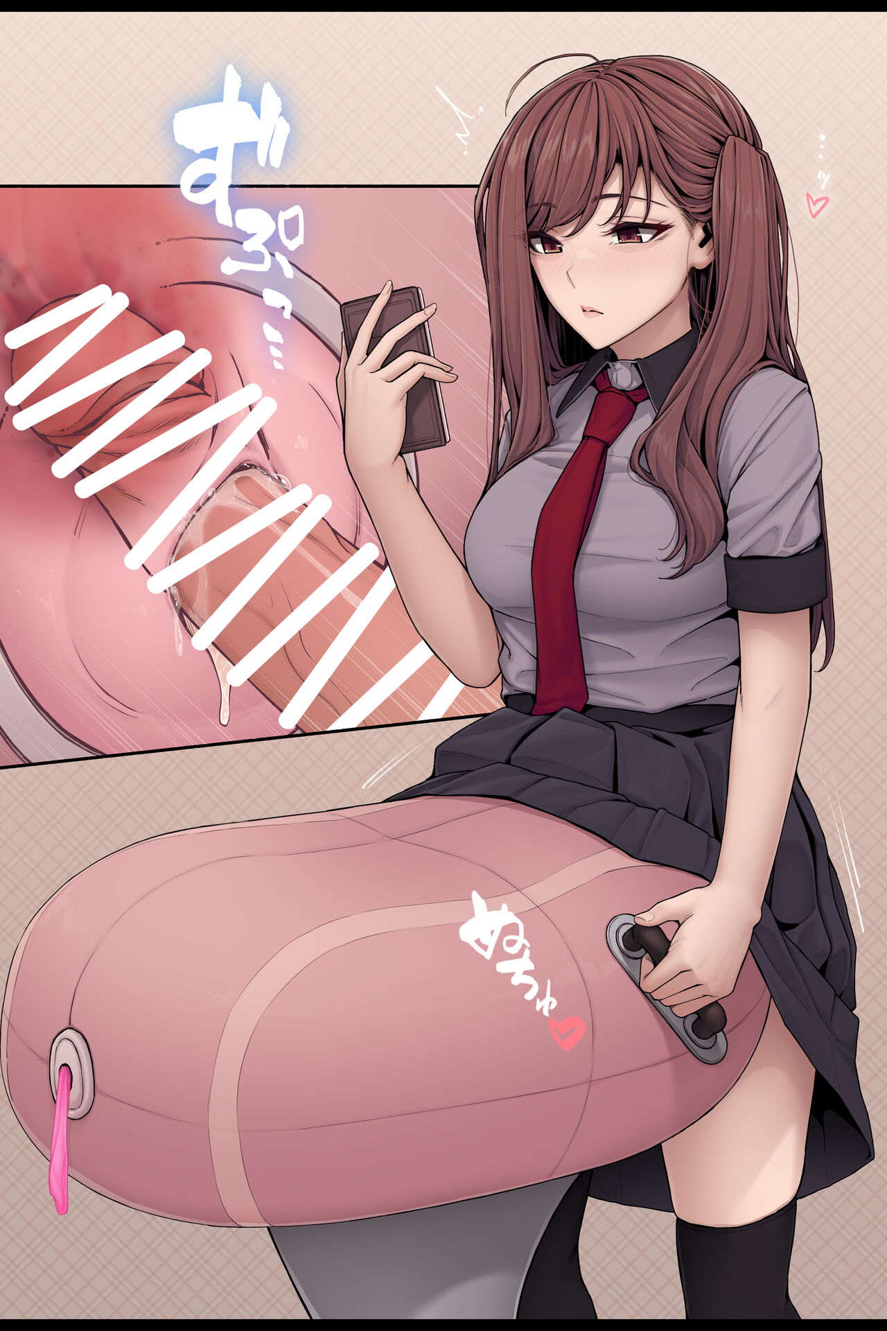 [Altica] Gihindai de sagyō-teki ni sei shori shi teru (tsumori no) futanari-chan | A futanari staying cool as she relieves her sexual urges (she tried) image number 1