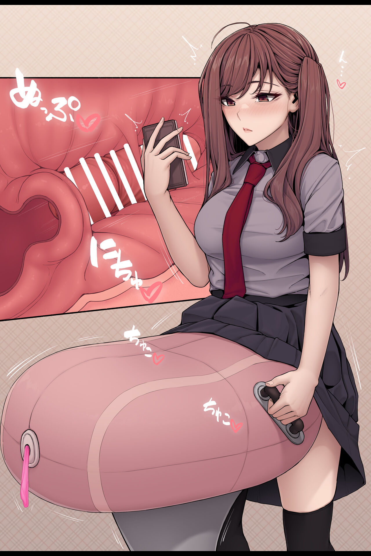 [Altica] Gihindai de sagyō-teki ni sei shori shi teru (tsumori no) futanari-chan | A futanari staying cool as she relieves her sexual urges (she tried) image number 2