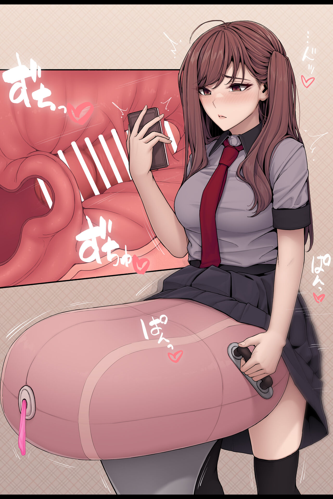 [Altica] Gihindai de sagyō-teki ni sei shori shi teru (tsumori no) futanari-chan | A futanari staying cool as she relieves her sexual urges (she tried) image number 3