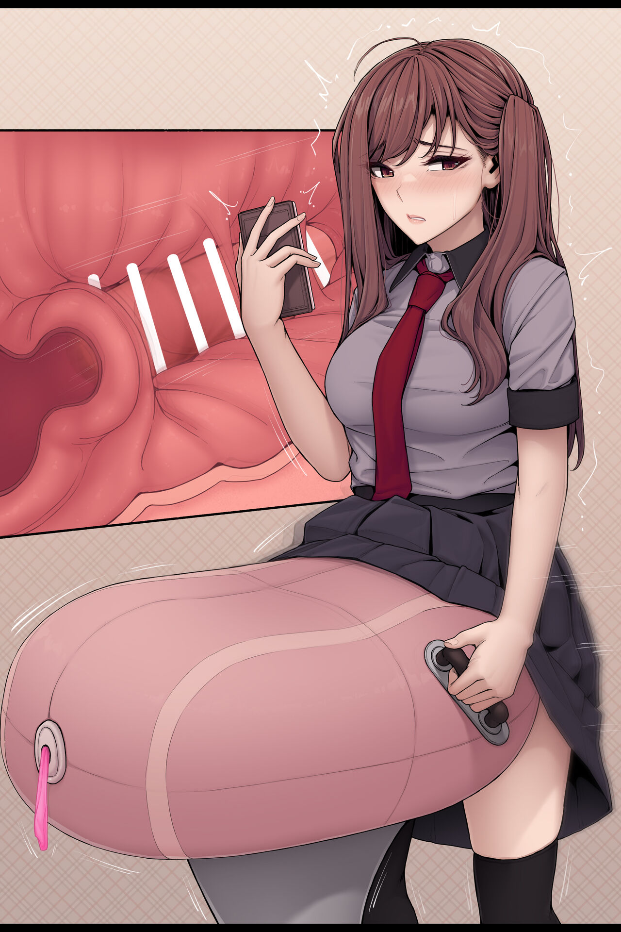 [Altica] Gihindai de sagyō-teki ni sei shori shi teru (tsumori no) futanari-chan | A futanari staying cool as she relieves her sexual urges (she tried) image number 10