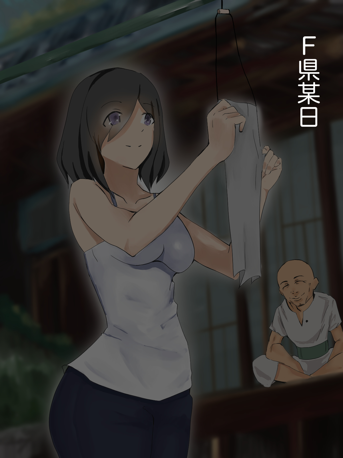 [Iromonotei] Otto shika Otoko o Shiranai Wakai Niizuma ga Koukouya no Kawa o Kabutta Gifu ni Okasareru 3eme image