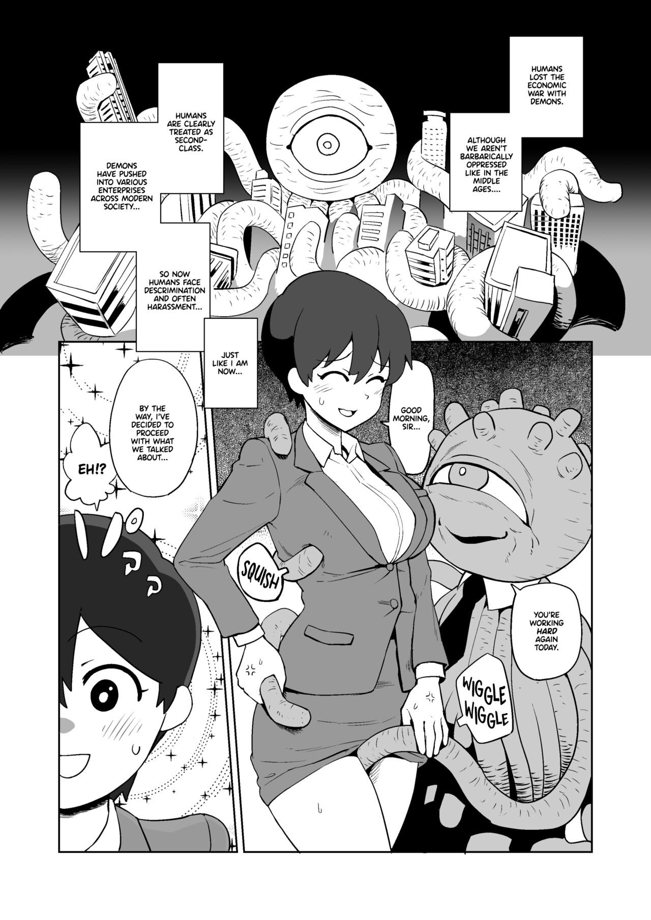 [yamabatake] Shokushuhito no joushi ni sekuhara-sareru hanashi | My Story of Sexual Harassment From my Tentacle Boss [English] Bildnummer 5