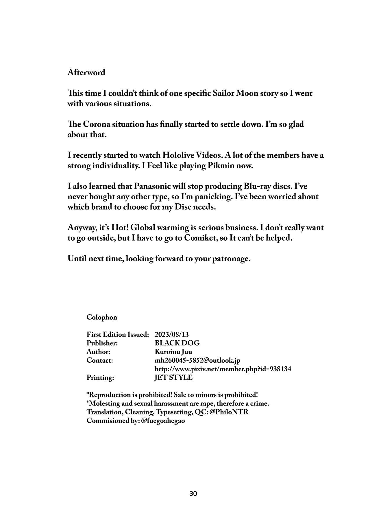 (C102) [BLACK DOG (Kuroinu Juu)] Saimin Ochi nante Mousou desu 2 | Hypnotism is Just Make-Believe 2 (Bishoujo Senshi Sailor Moon) [English] [PHILO] 图片编号 29